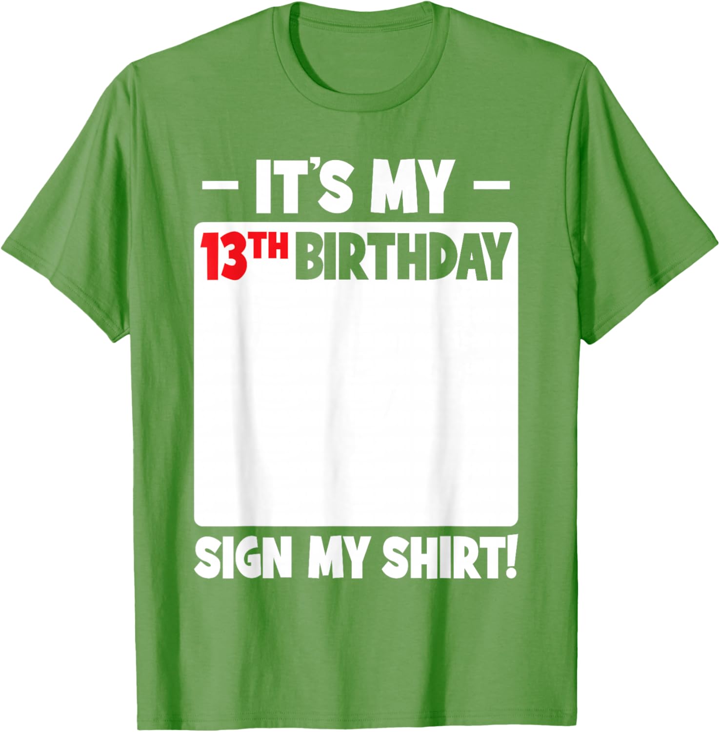 Cool 13th Birthday T-Shirt for Boys and Girls Fun Teenager Sign Design - 19