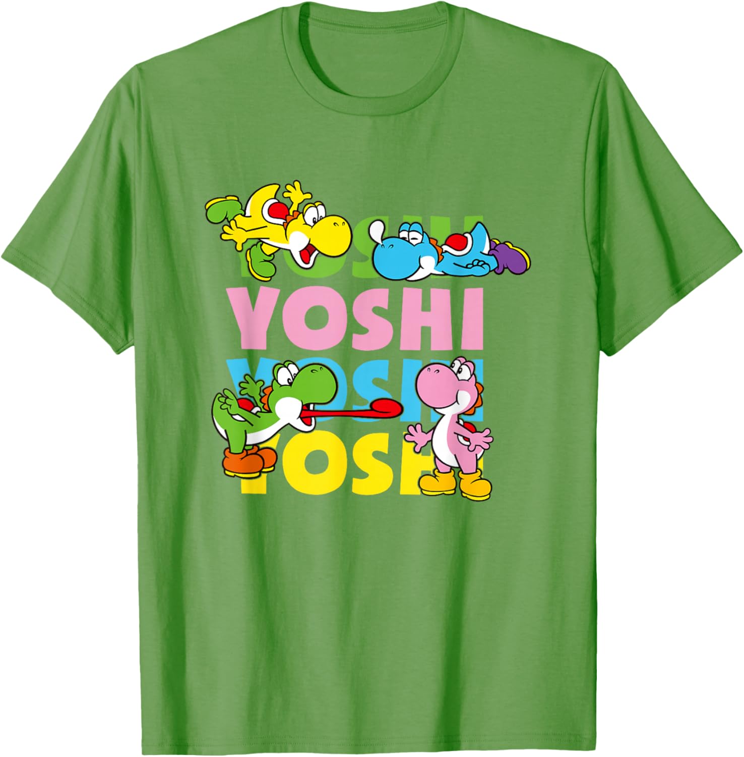 Super Mario Yoshi Pastel Color Icon T-Shirt for Fun Fashion Lovers - 21
