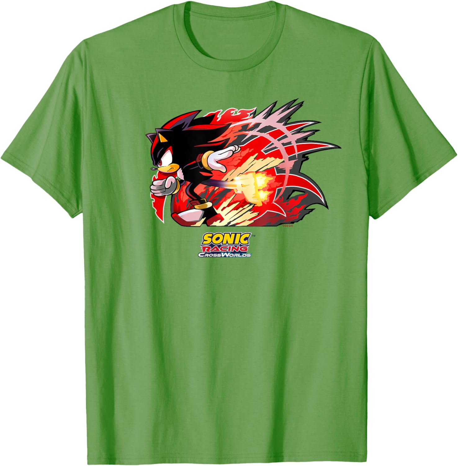 Sonic Racing CrossWorlds Shadow Decal T-Shirt for Gamers and Fans - 5