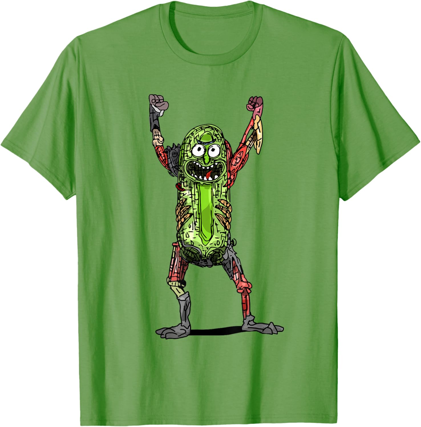 Mademark x Rick and Morty Pickle Rick Black T-Shirt for Fans - 16