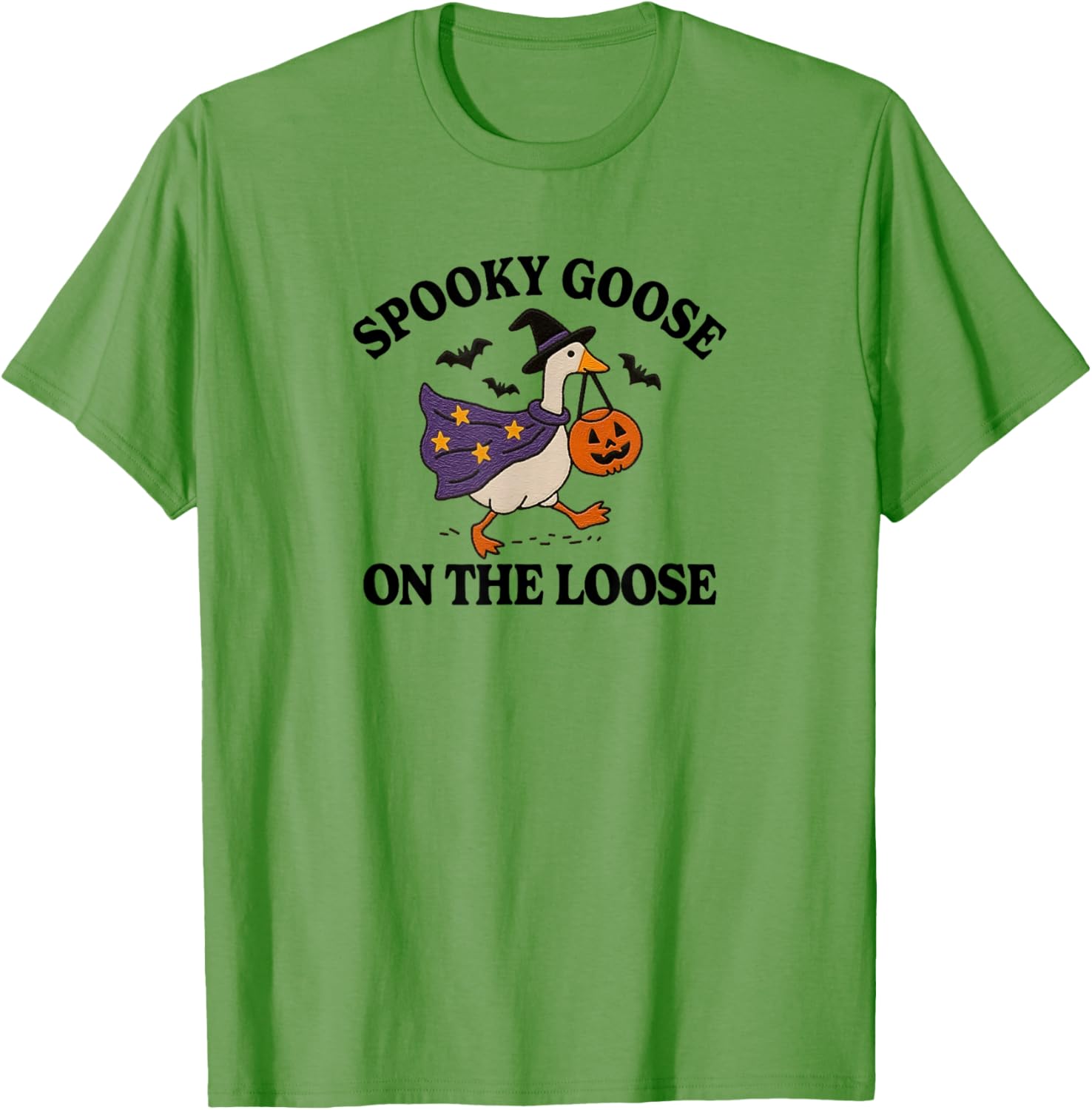 Spooky Goose on the Loose Funny Halloween T-Shirt for Animal Lovers - 1