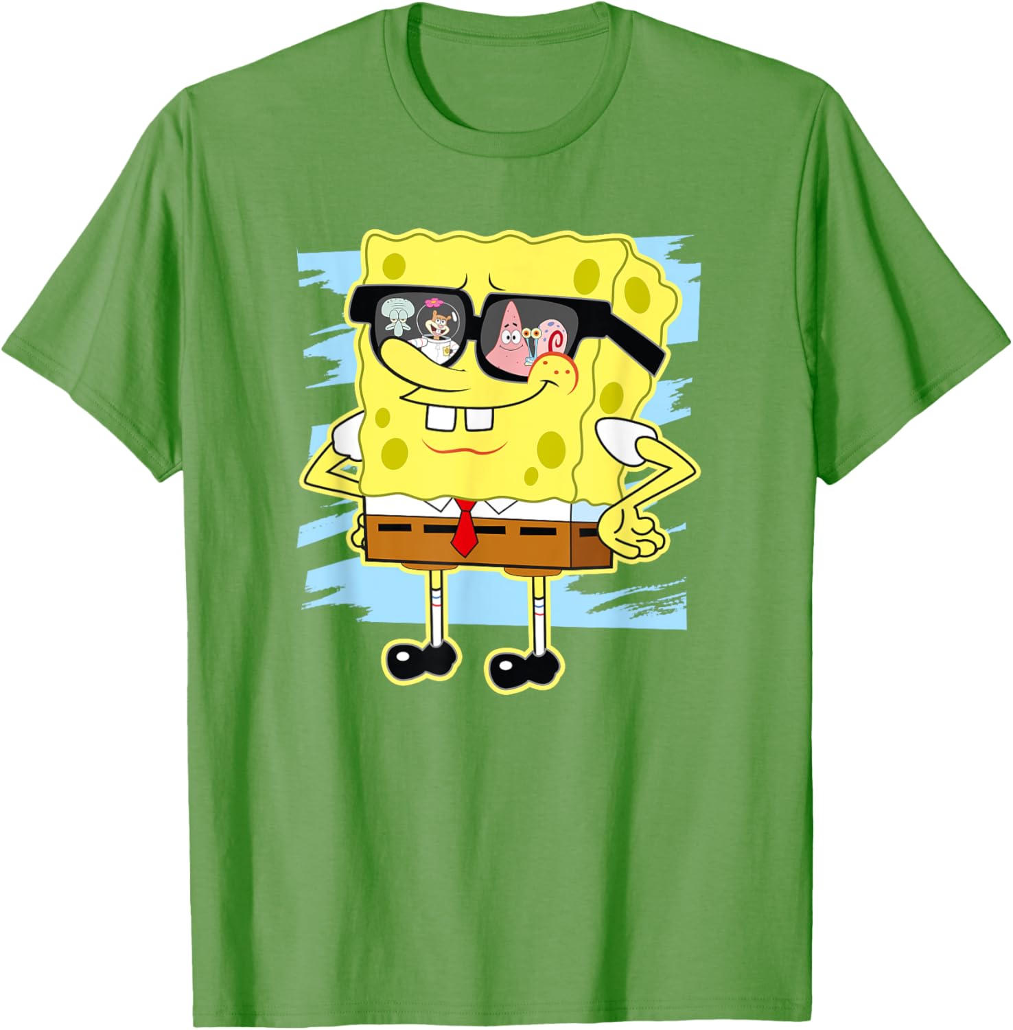 Mademark SpongeBob SquarePants Reflection in Sunglasses T-Shirt - 2