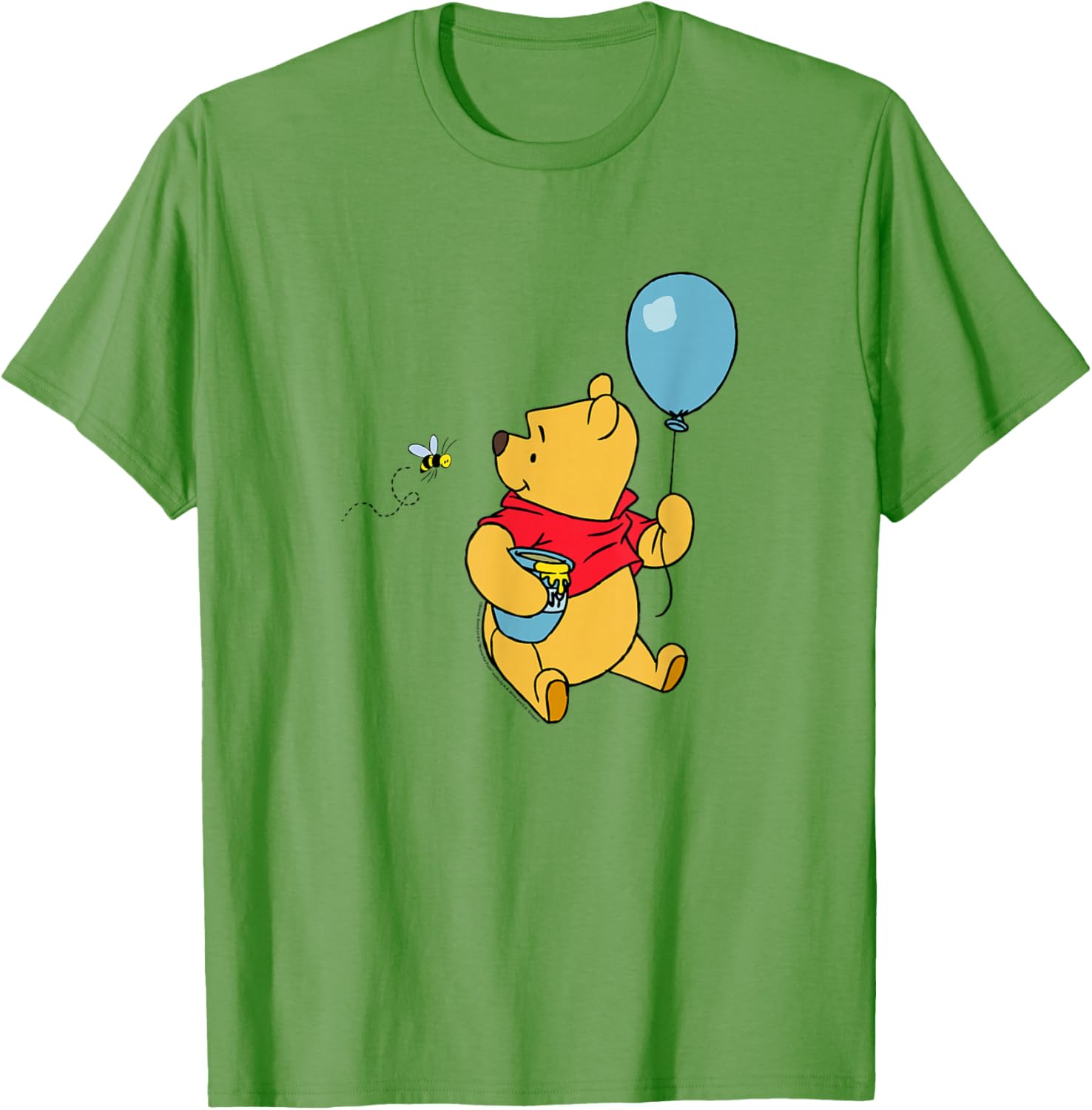 Adorable Disney Winnie the Pooh T-Shirt with Balloon and Honey Design - 4