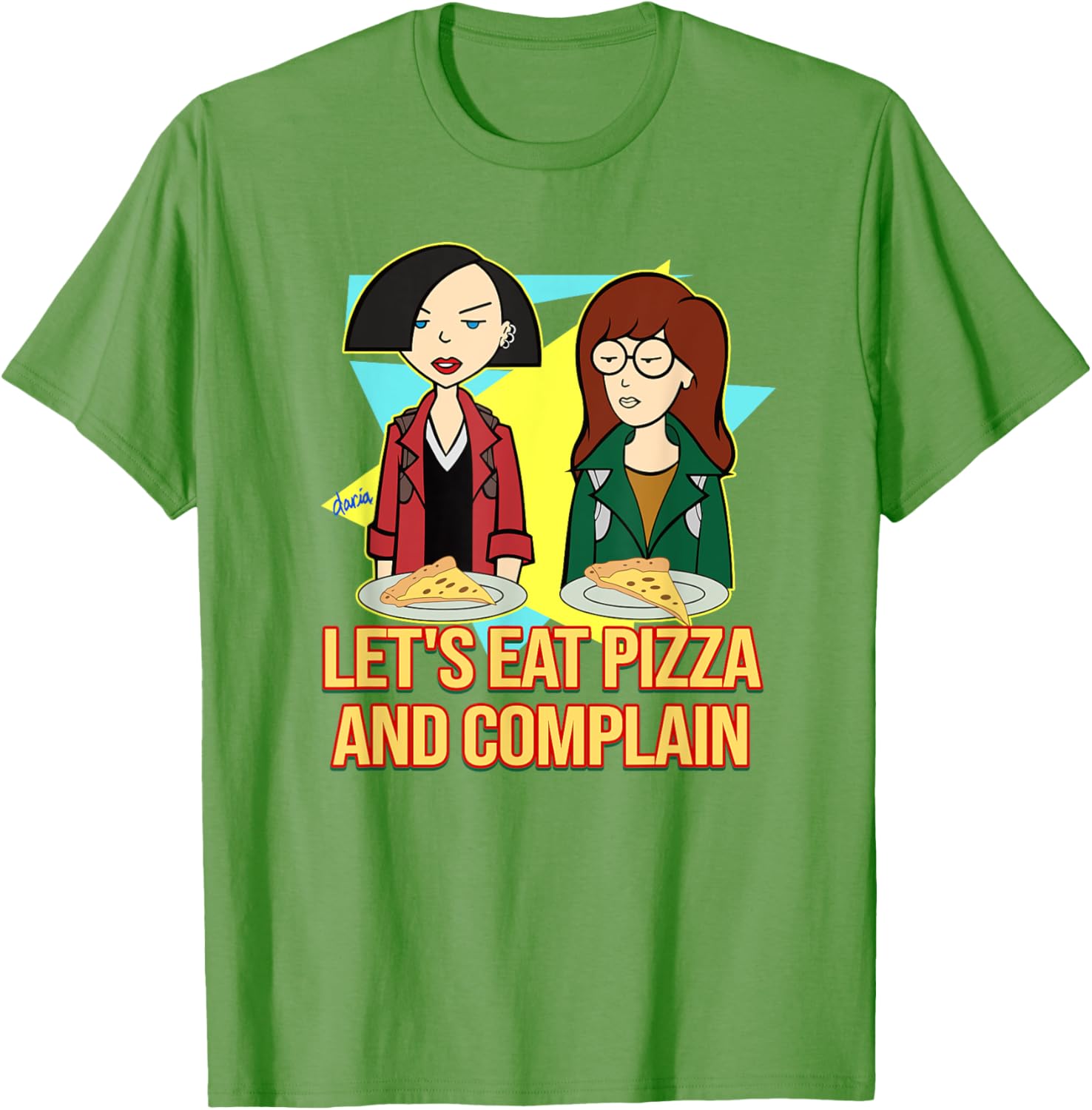 Mademark x Daria Let's Eat Pizza and Complain T-Shirt for Fun Lovers - 6