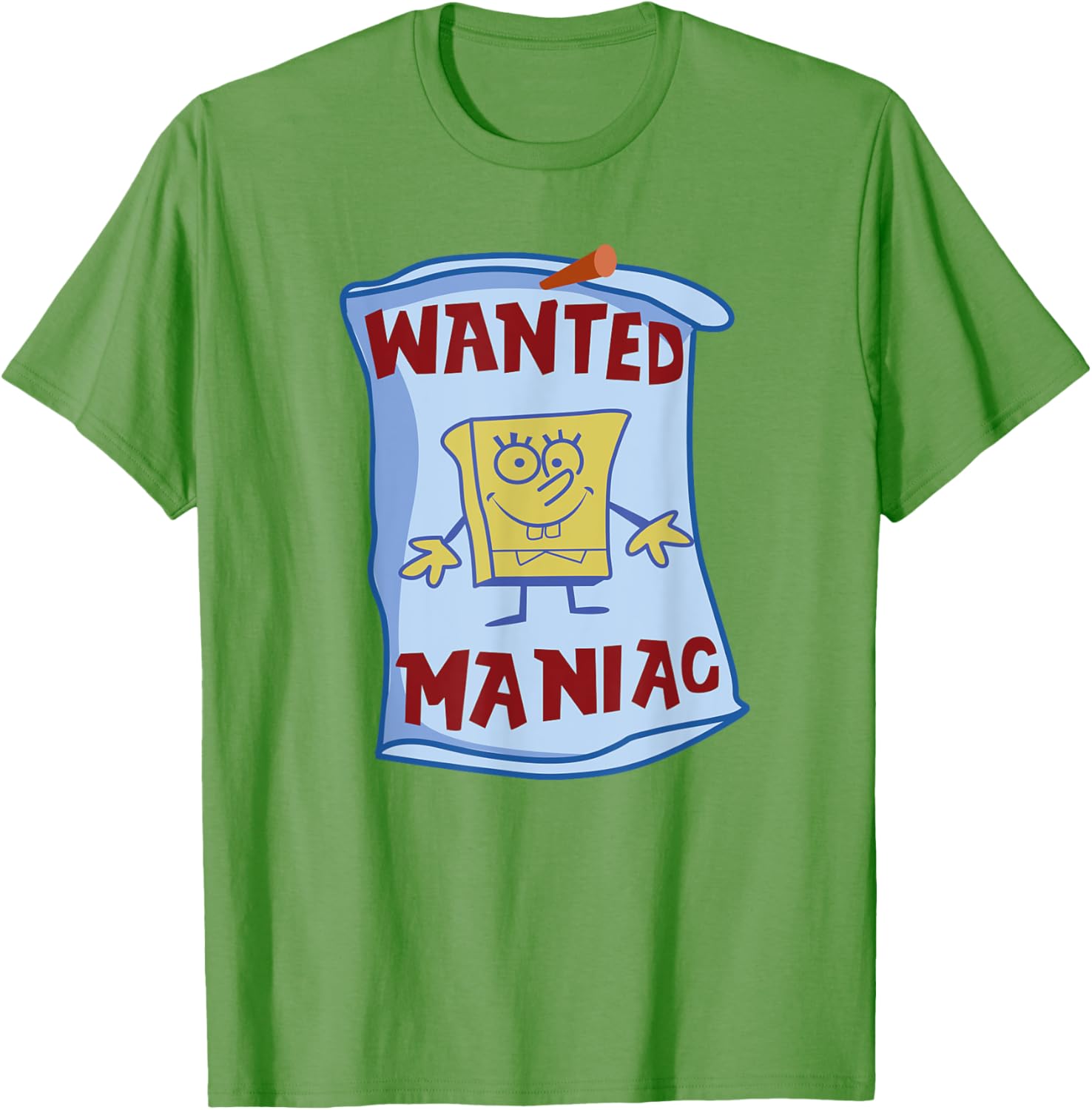 Mademark x SpongeBob SquarePants Wanted Maniac T-Shirt Fun Apparel - 17
