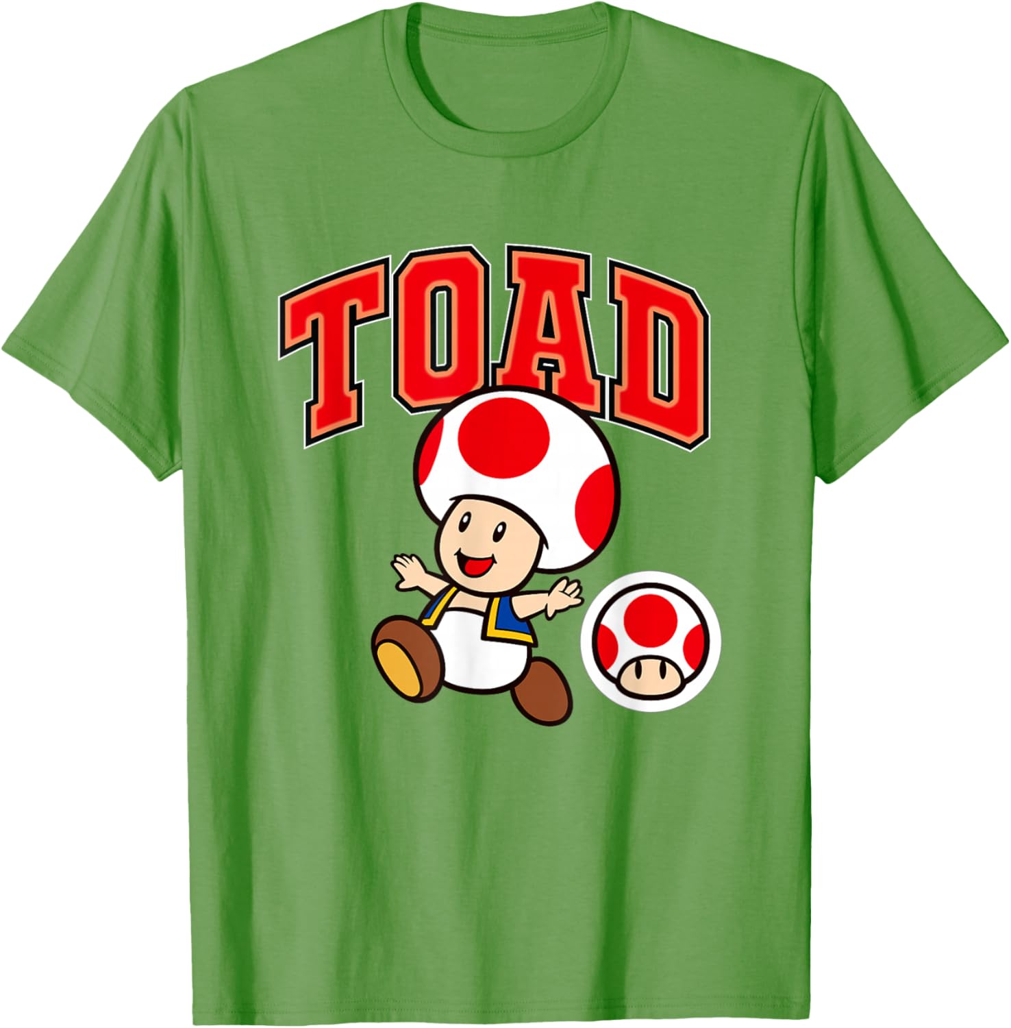 Super Mario Toad Collegiate Style T-Shirt for Fun Gaming Fashion - 17