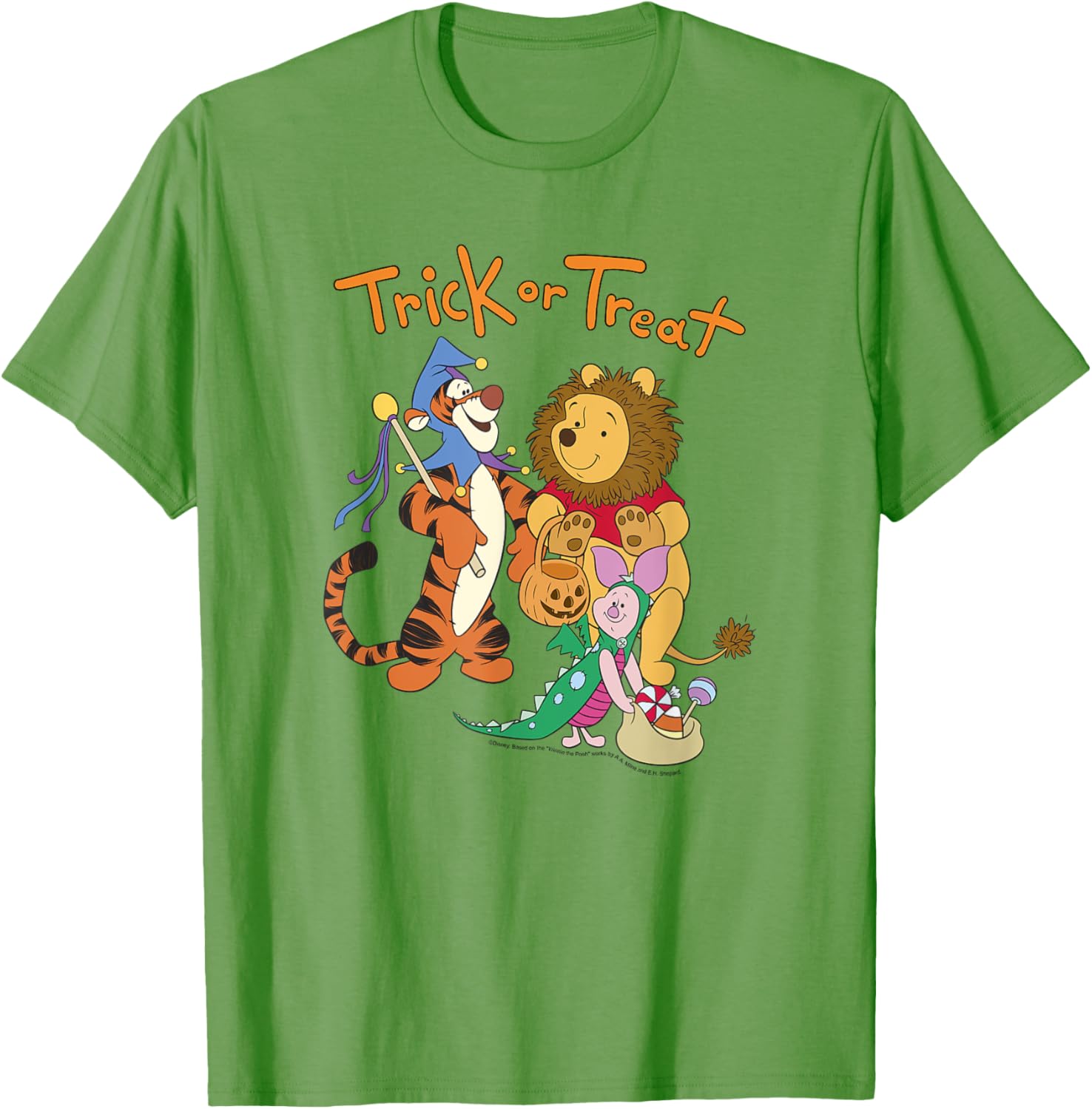 Disney Winnie The Pooh Halloween Group Shot Trick or Treat T-Shirt - 5