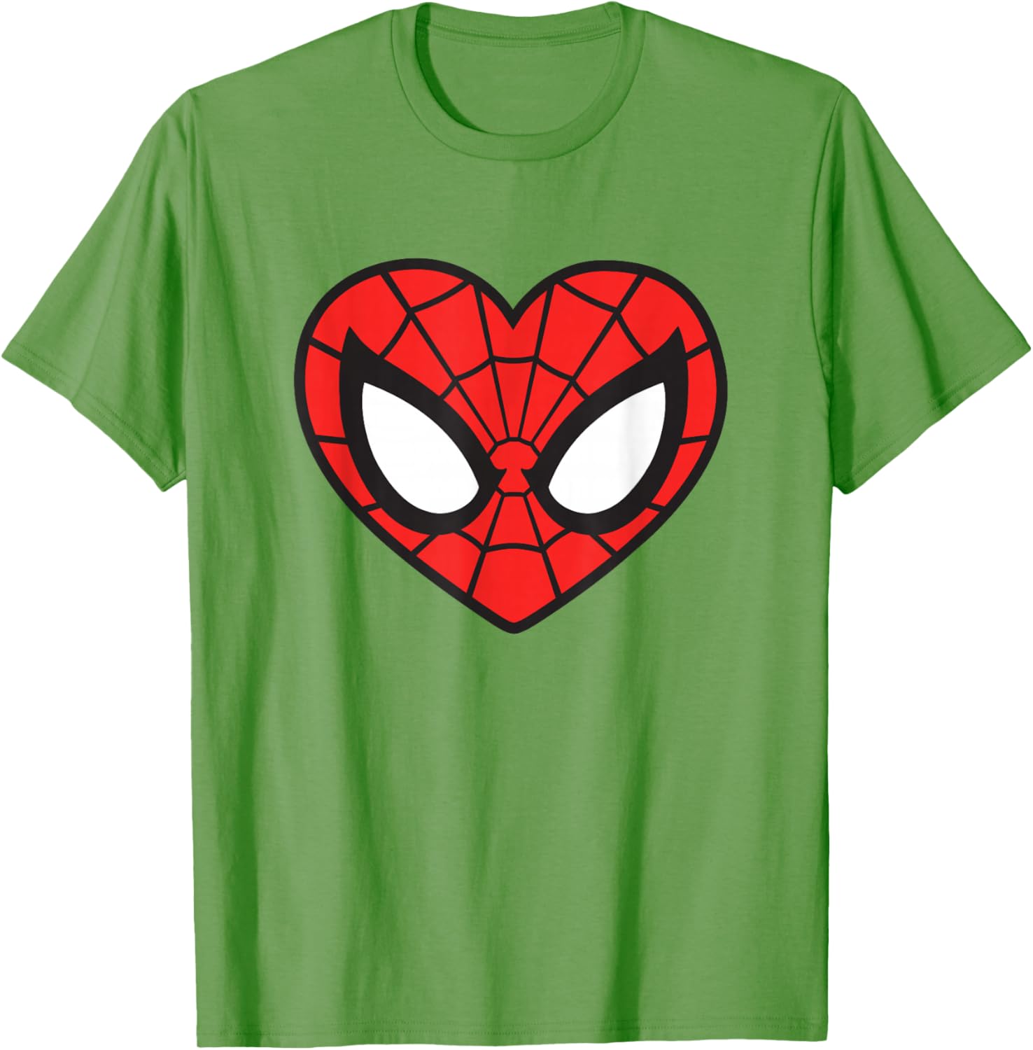 Marvel Spider-Man Heart Mask Logo T-Shirt Stylish Graphic Tee for Fans - 4