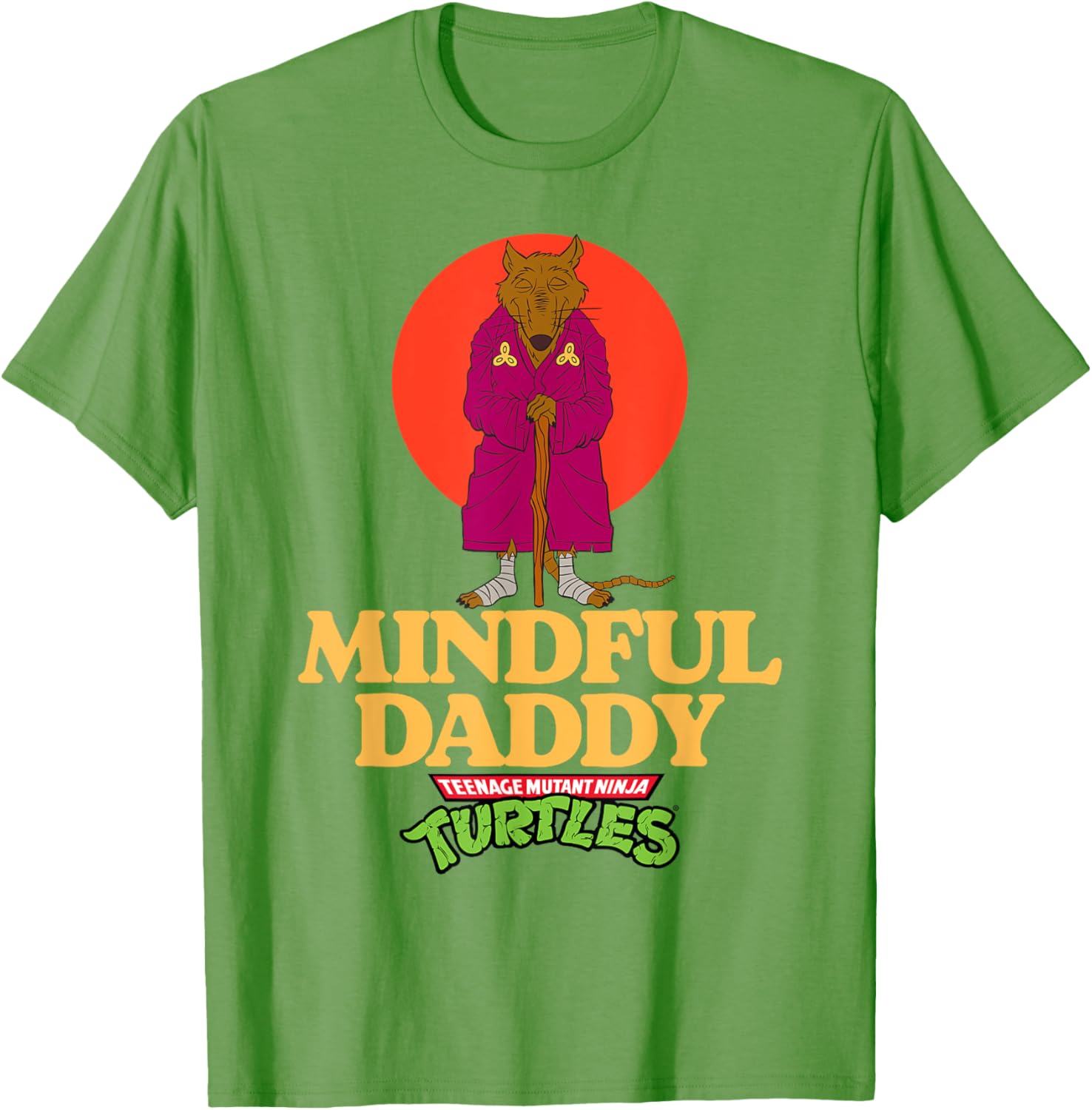 Mindful Daddy Splinter TMNT Father's Day T-Shirt for Super Dads - 12