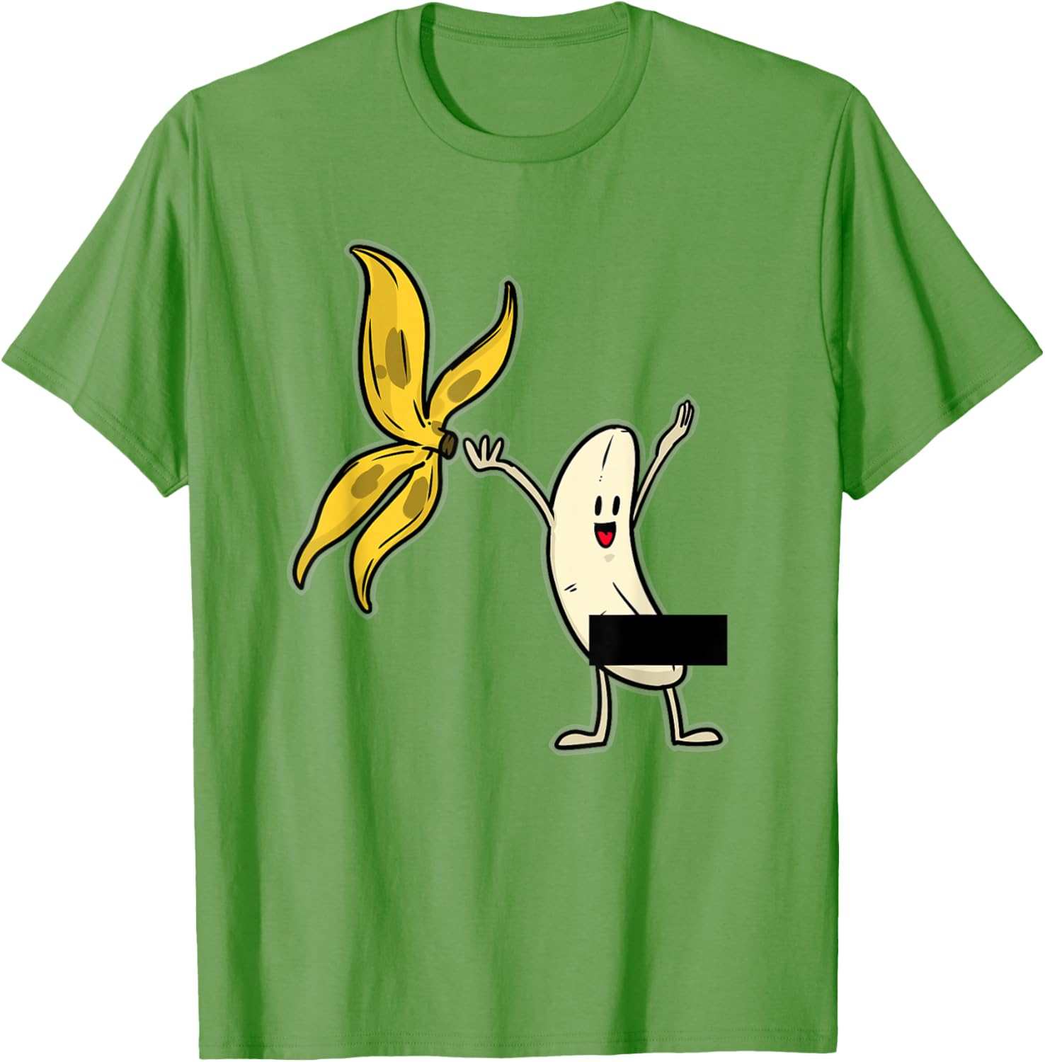 Funny Banana Striptease Censored Adult Tee Shirt for Humor Lovers - 19