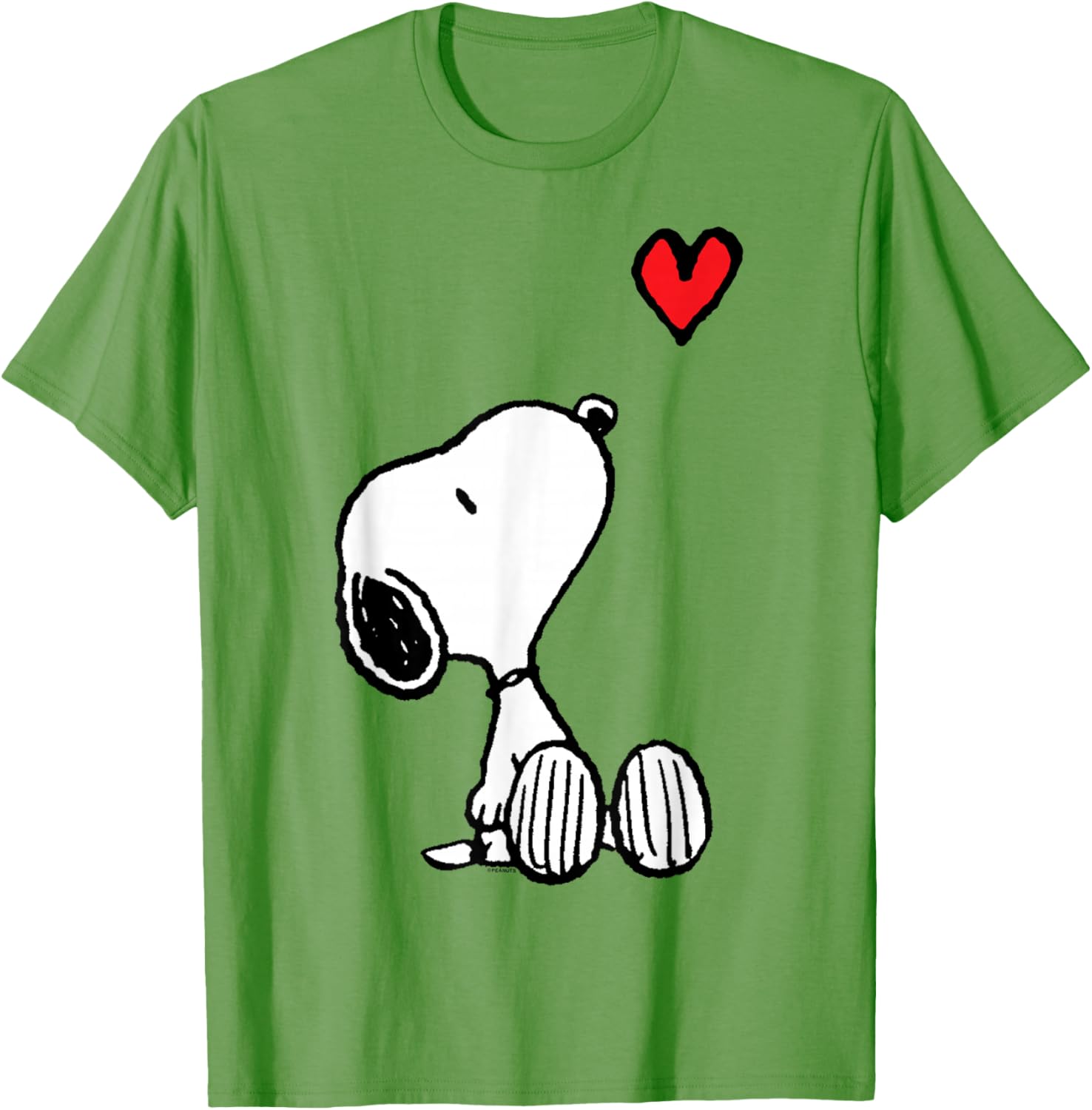 Peanuts Snoopy Heart Sitting T-Shirt for Fun and Stylish Outfits - 1