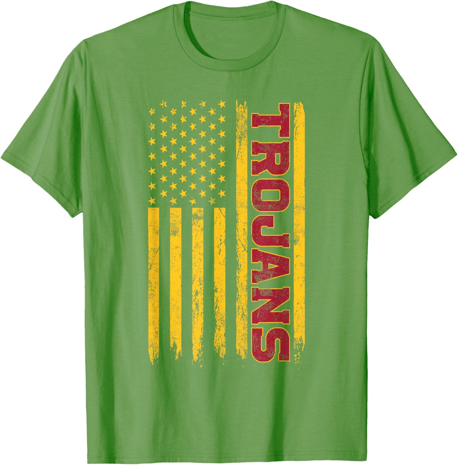USC Trojans American Flag T-Shirt for Sports Fans and Outdoors Fun - 1