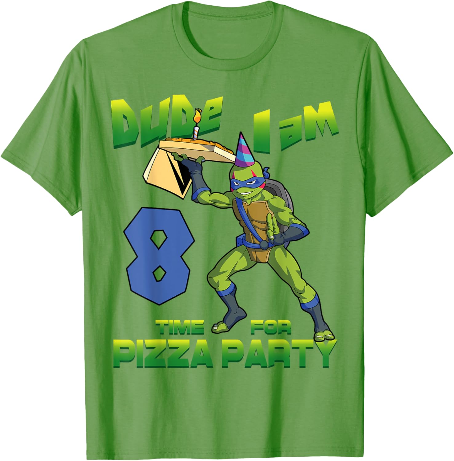 Mademark TMNT Leo Pizza Birthday T-Shirt for 8 Year Old Boys Fun Gift - 23