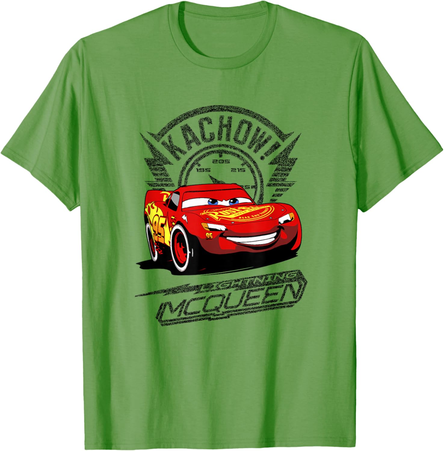Disney Pixar Cars Lightning McQueen Kachow Retro T-Shirt for Fans - 4