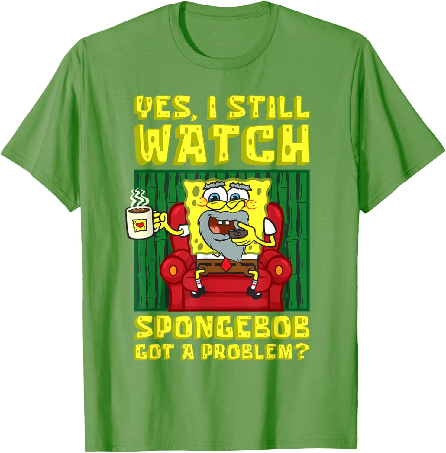 Mademark x SpongeBob Adult T-Shirt I Still Watch SpongeBob Humor Tee - 6