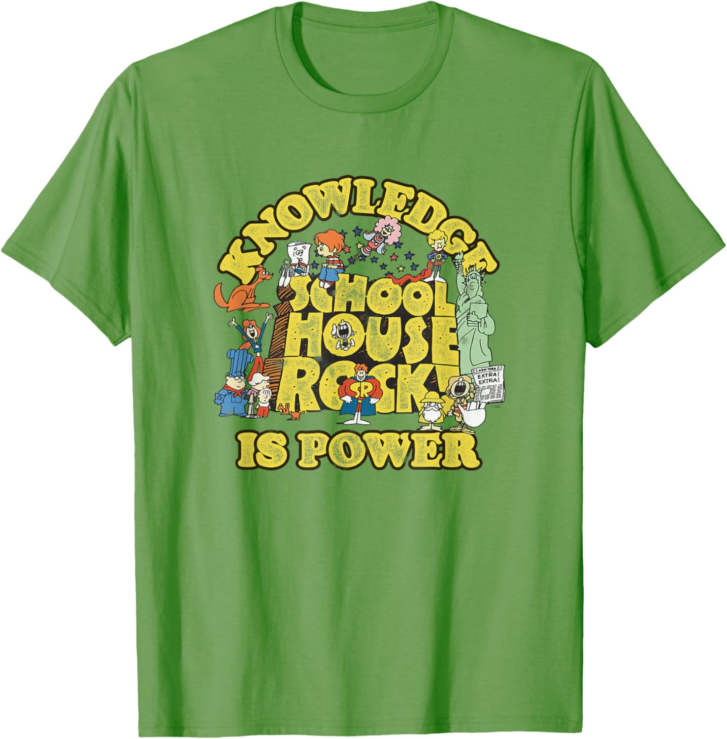 Ripple Junction Schoolhouse Rock Knowledge Is Power T-Shirt for Fans - 9