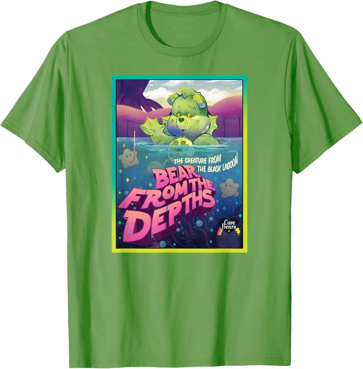 Care Bears Universal Monsters Good Luck Bear Creature T-Shirt for Fans - 9