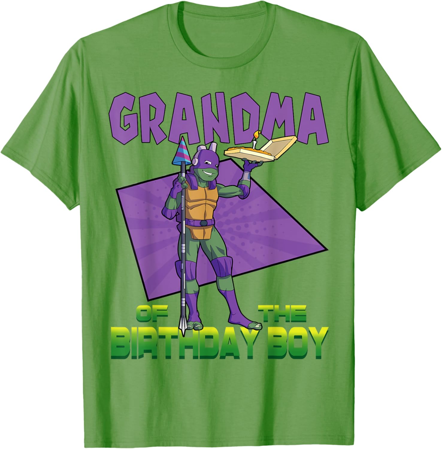 Mademark Teenage Mutant Ninja Turtles Donnie Birthday Pizza T-Shirt - 24