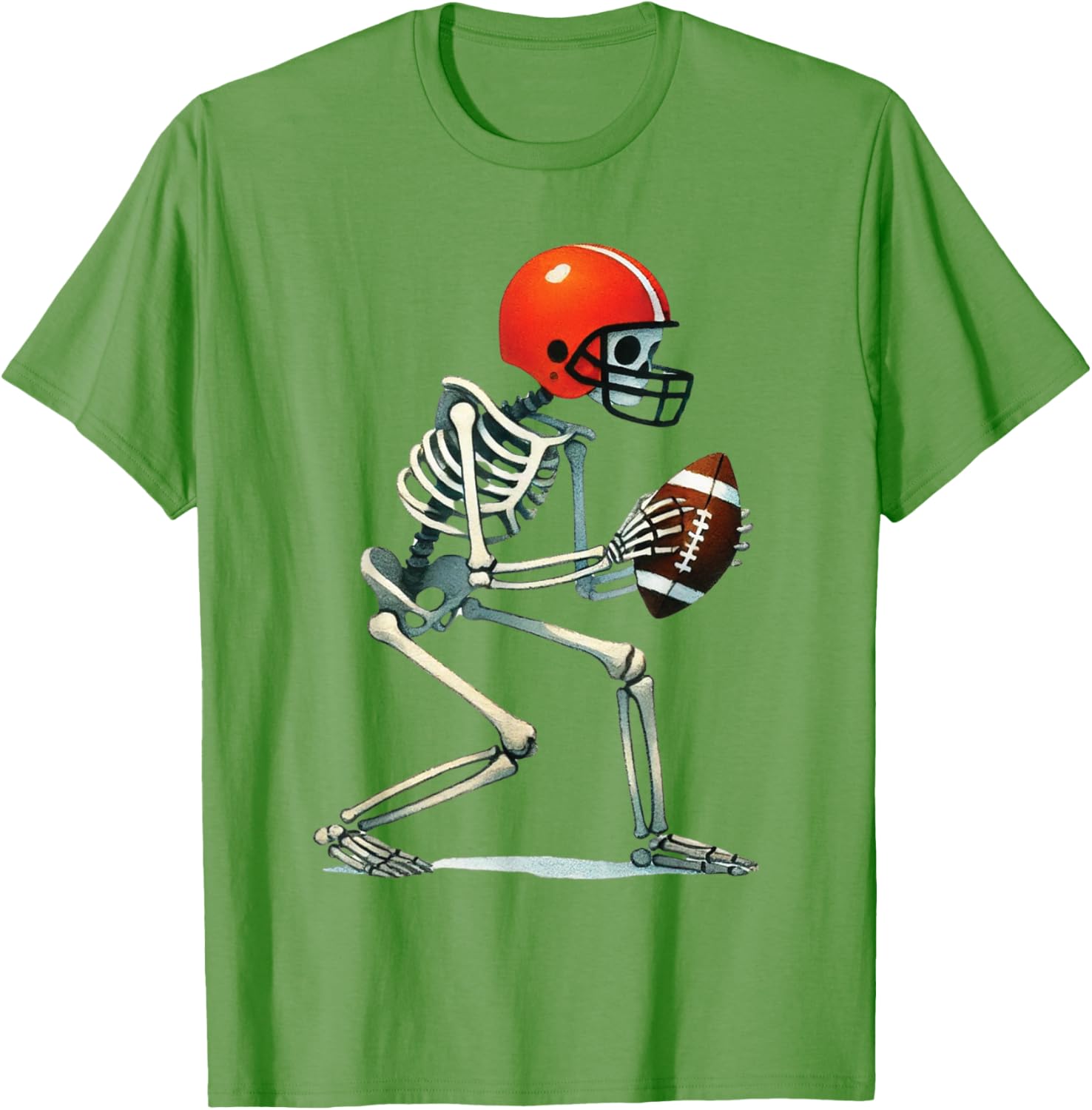 Funny Skeleton Football Halloween Costume Tee for Boys and Men - 19