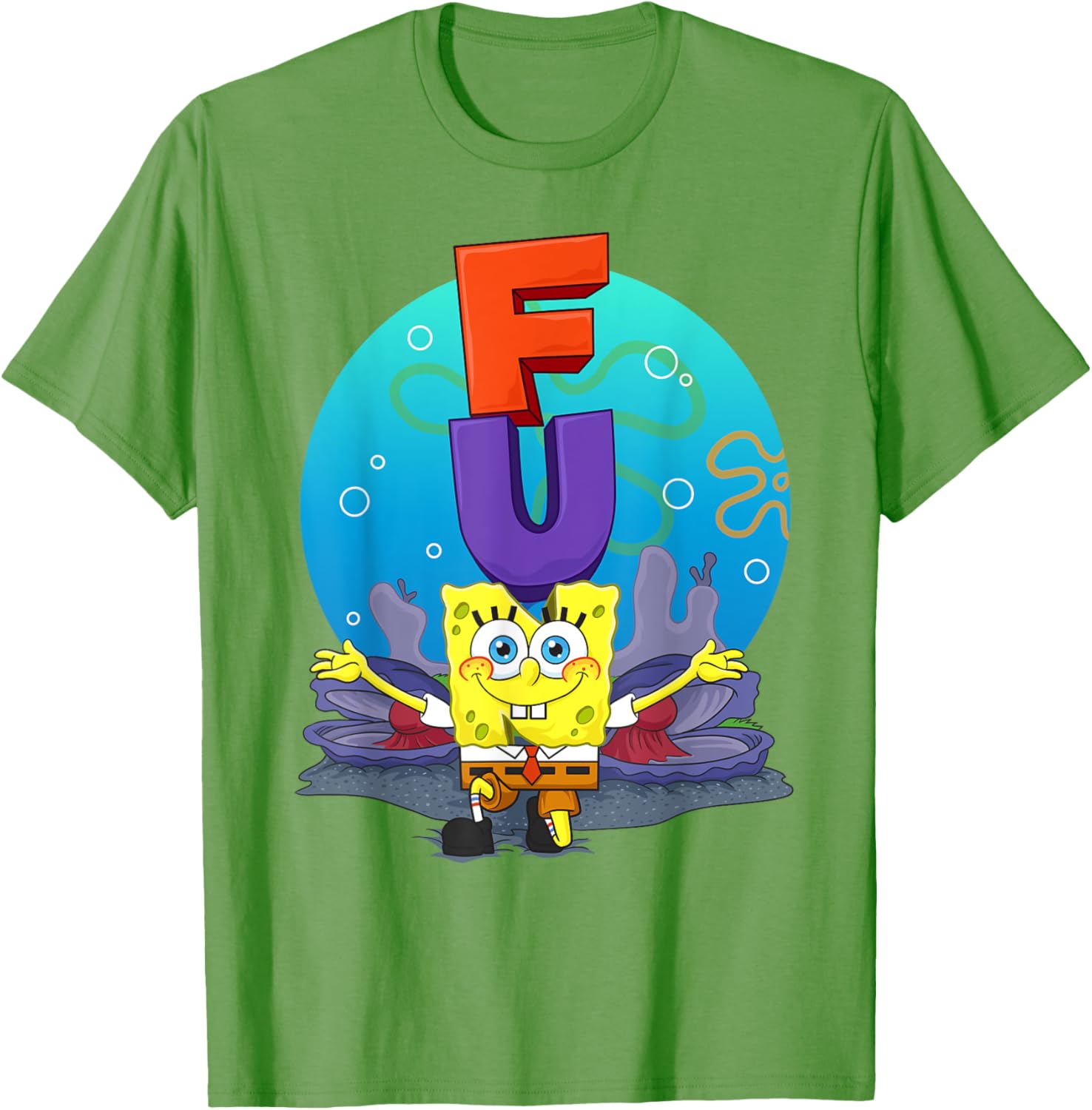 Mademark SpongeBob The F.U.N Song T-Shirt Fun Apparel for Fans - 23