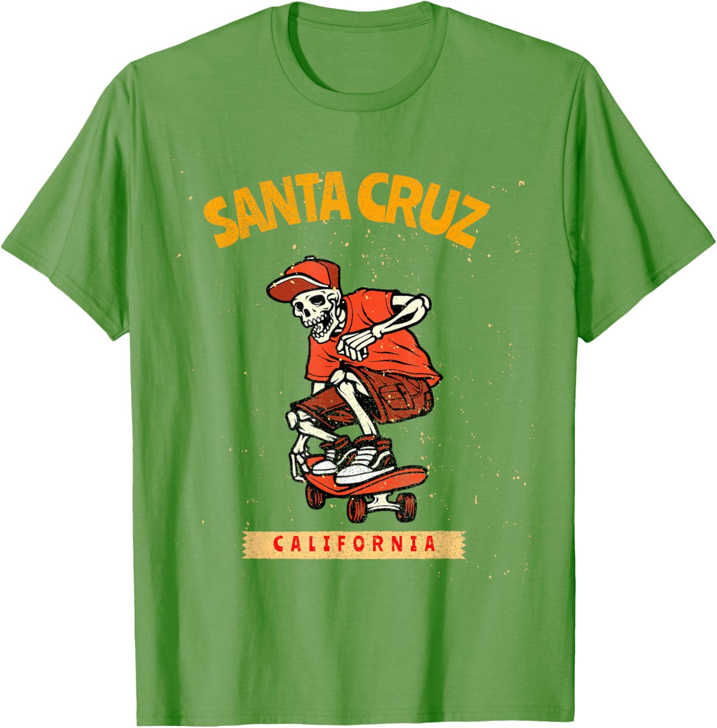 Vintage Santa Cruz Skeleton Skateboarder T-Shirt for Skateboarding Fans - 3
