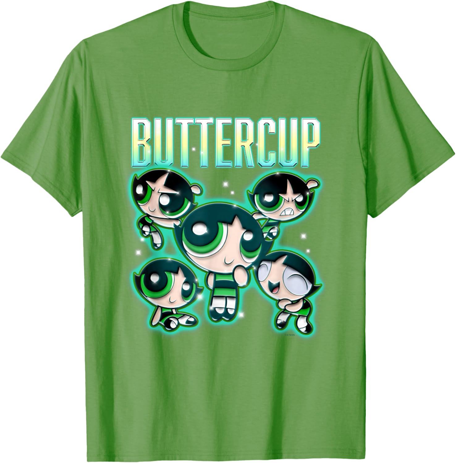 Powerpuff Girls Buttercup Multi Pose T-Shirt for Fun and Style - 9