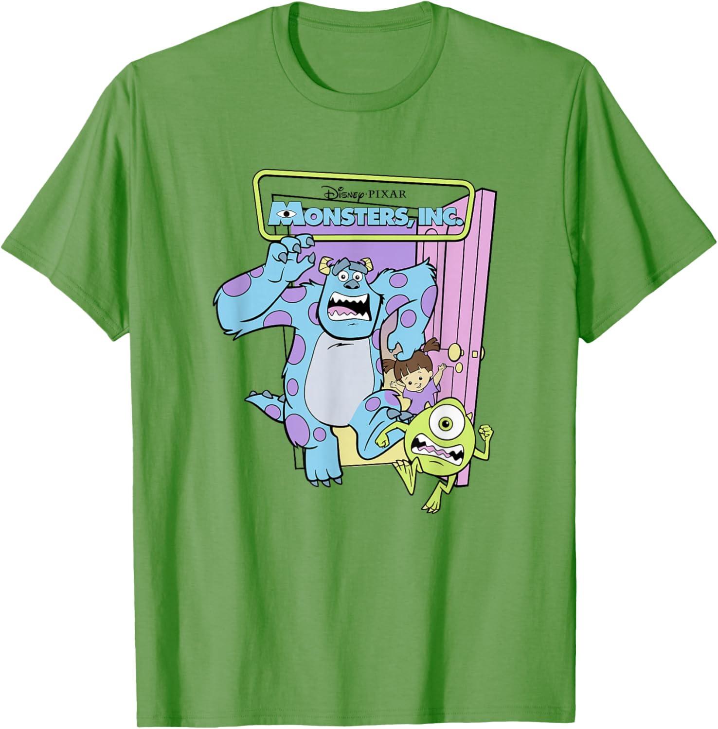 Monsters Inc Sulley Mike Boo Trio Logo T-Shirt for Fans and Collectors - 1