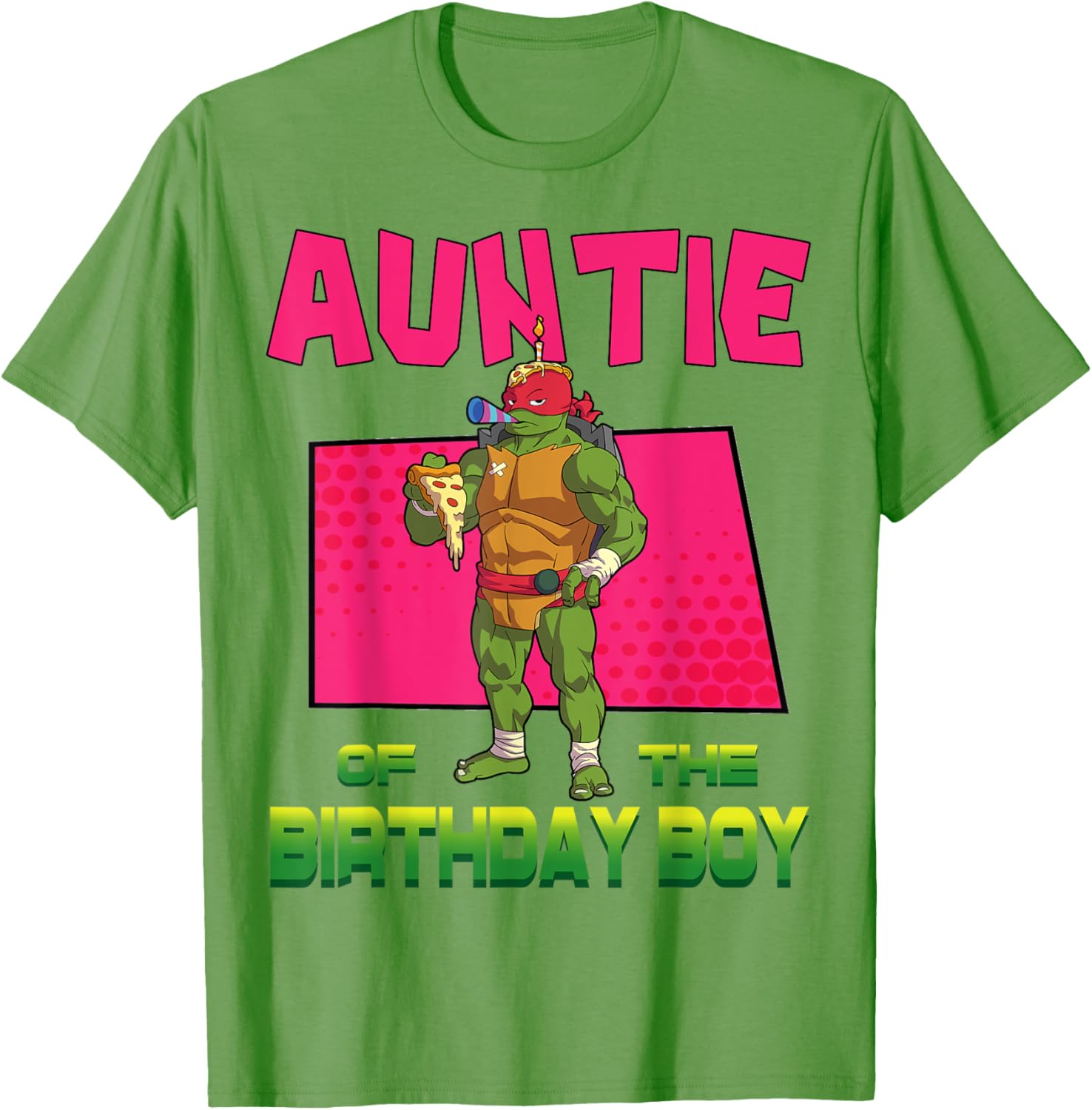Mademark TMNT Raphael Pizza Party T-Shirt for Birthday Celebration - 20