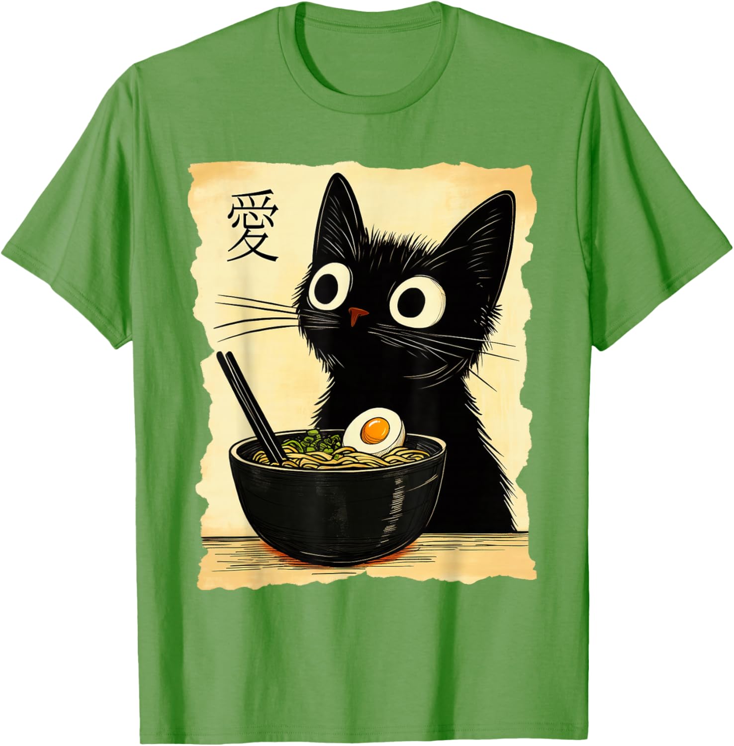 Funny Cat Ramen Graphic Tee Cute Japanese Kawaii Anime Cat T-Shirt - 11
