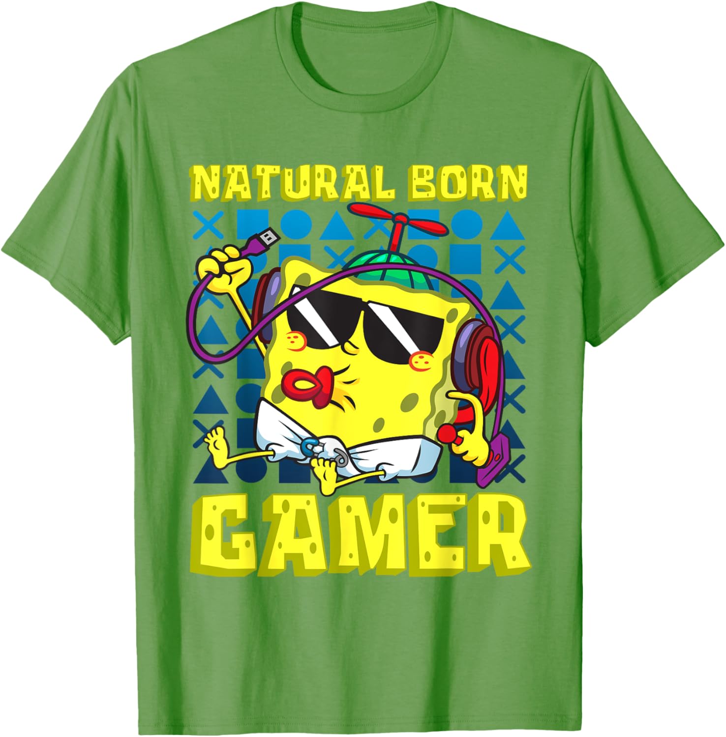 Mademark SpongeBob Gaming T-Shirt for Natural Born Gamers Fun Apparel - 5