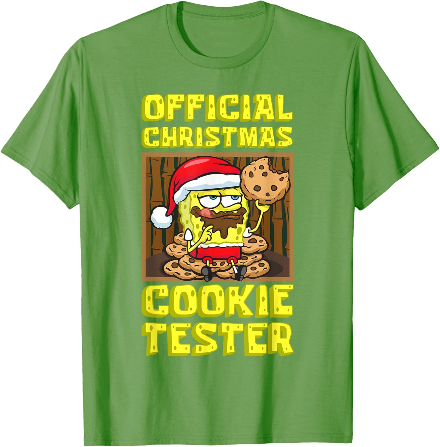 Mademark SpongeBob Christmas Funny Cookie Tester T-Shirt for Kids & Adults - 11