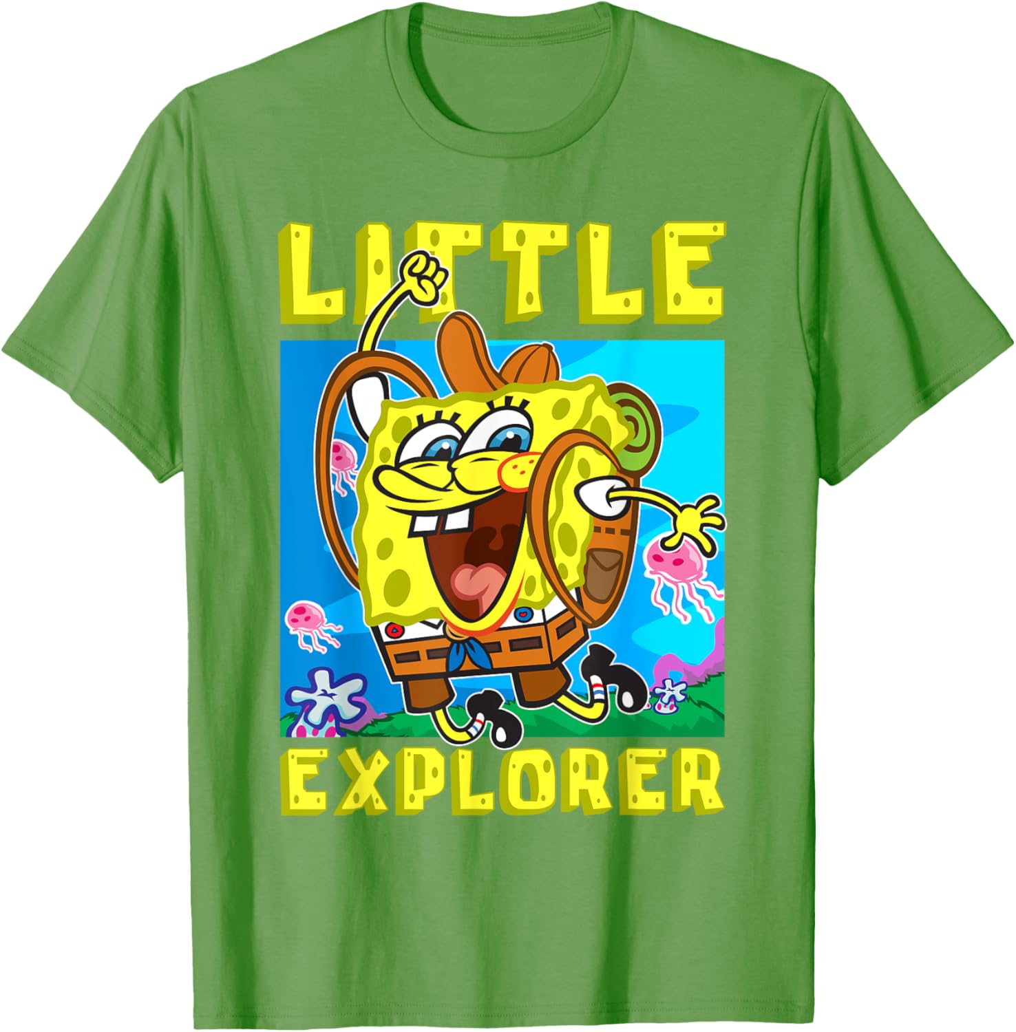 SpongeBob Little Explorer Funny Boys Gift T-Shirt for Christmas Birthday - 4