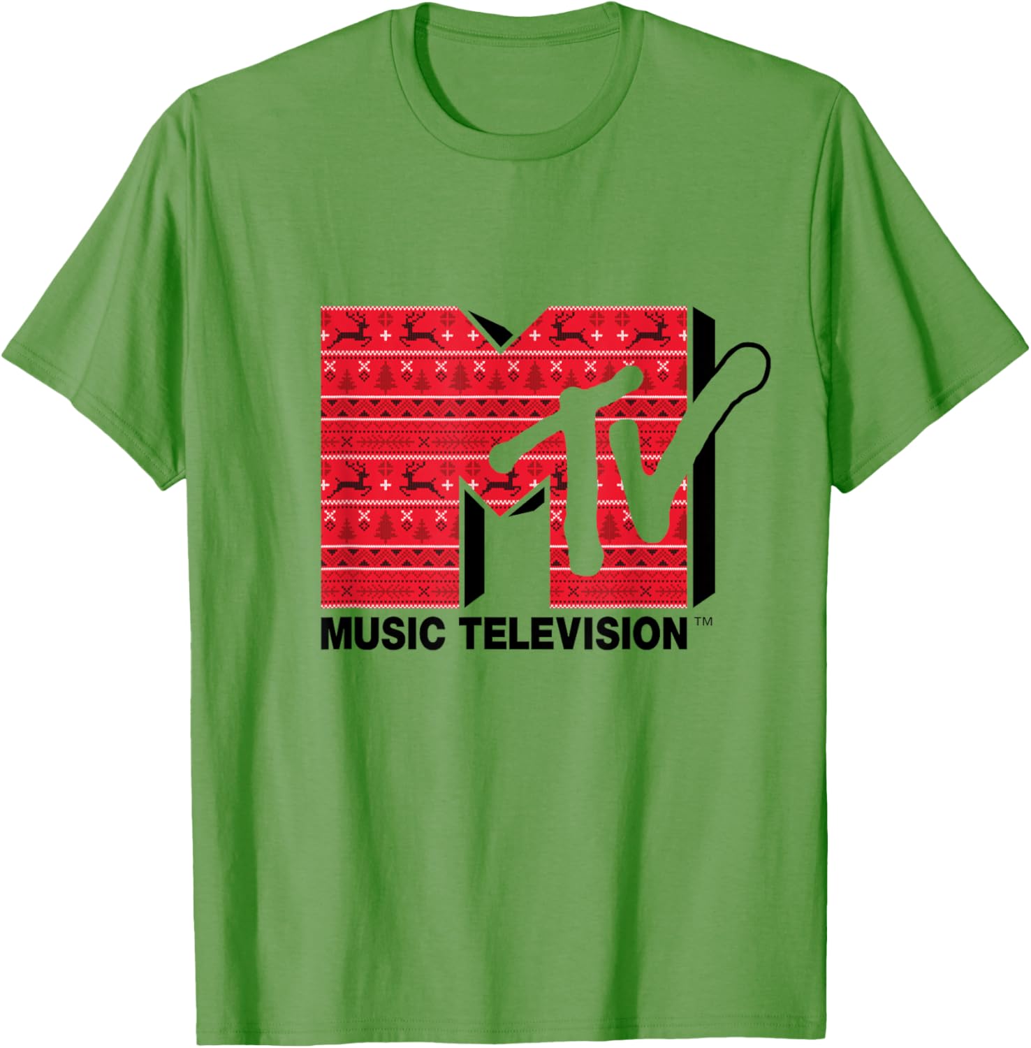 Mademark x MTV Ugly Christmas Style T-Shirt - Festive Retro Logo Wear - 2