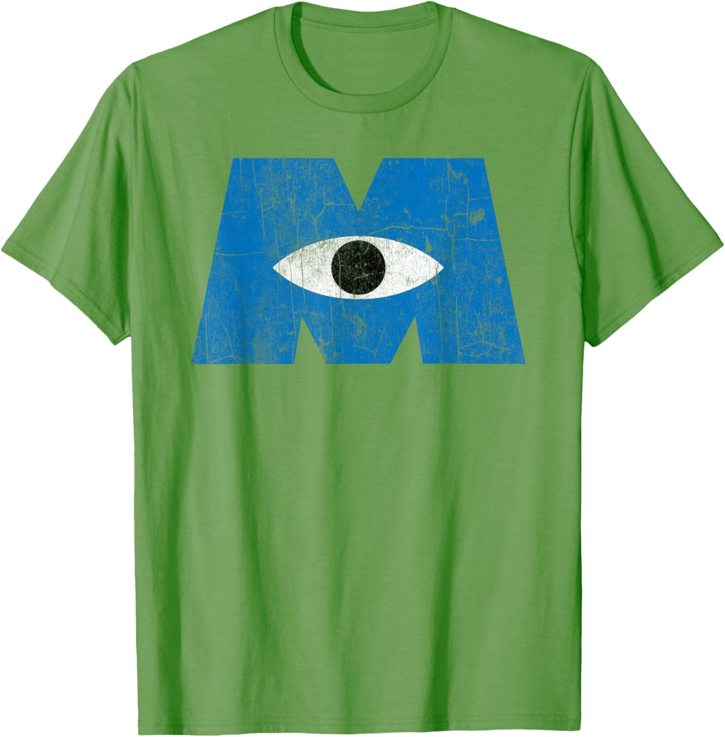 Disney Pixar Monsters Inc Distressed Blue Cyclops Logo T-Shirt - 5