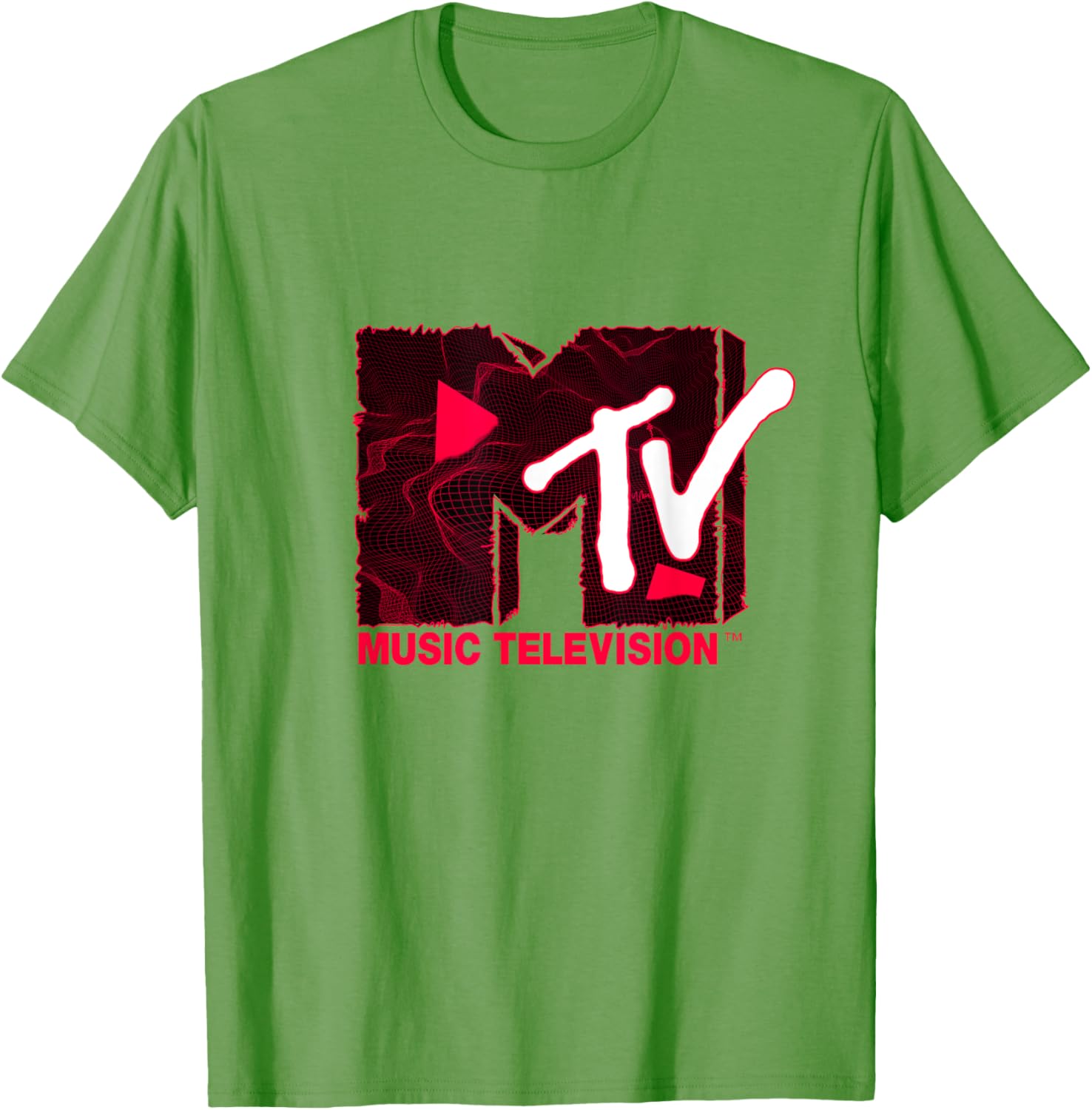Mademark x MTV Official Logo Red Landscape T-Shirt for Trendy Style - 9