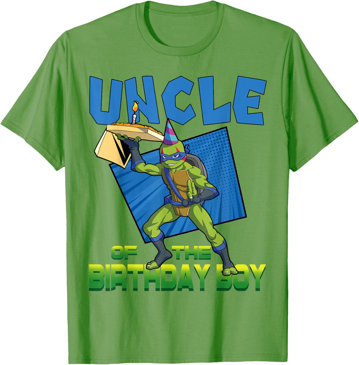 Mademark TMNT Leo Uncle Birthday Pizza Theme Party T-Shirt for Kids - 7