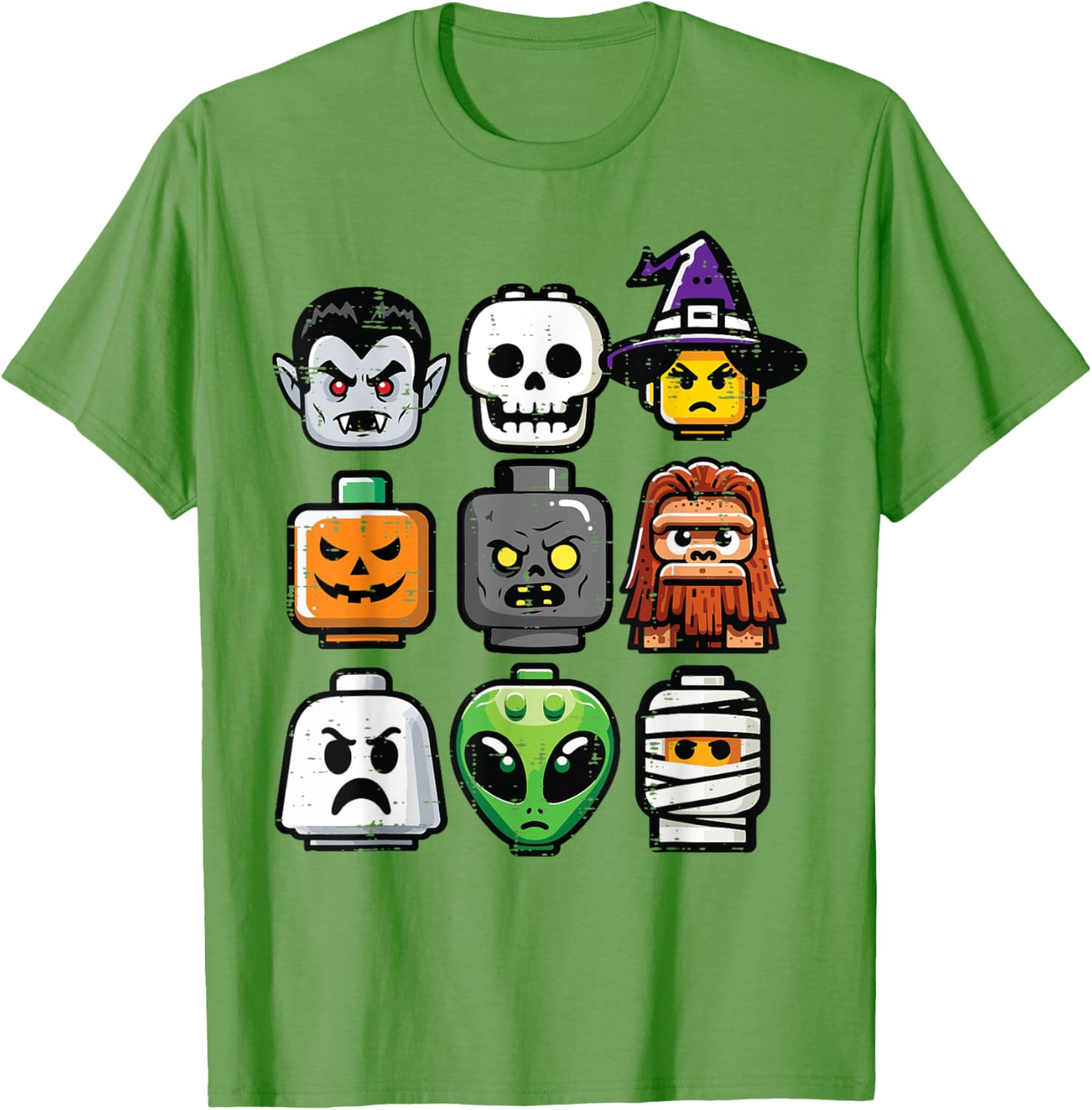 Halloween Pumpkin Ghost Heads T-Shirt for Kids and Boys Costume Fun - 2