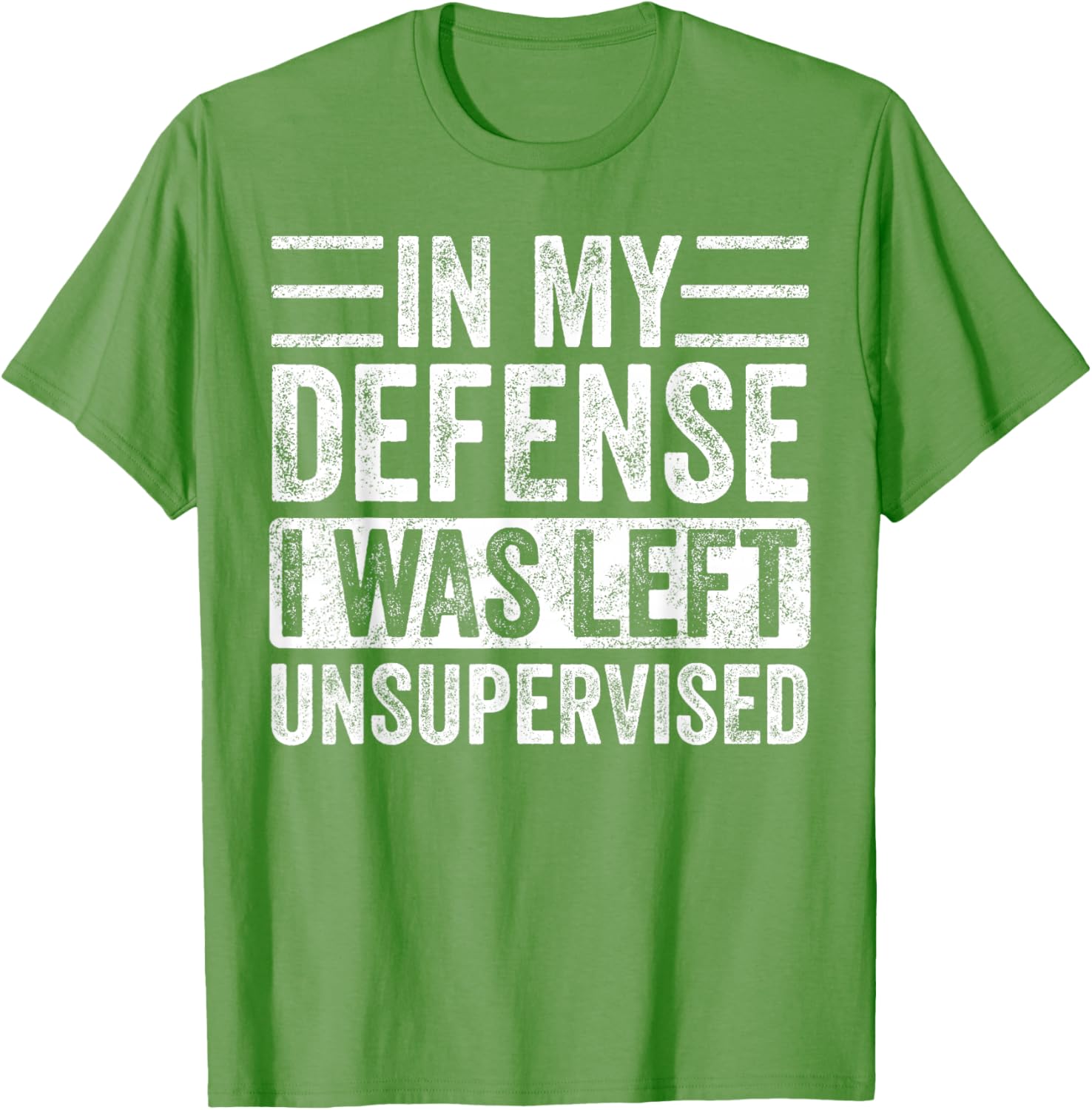 Funny Retro Vintage T-Shirt In My Defense I Was Left Unsupervised - 8