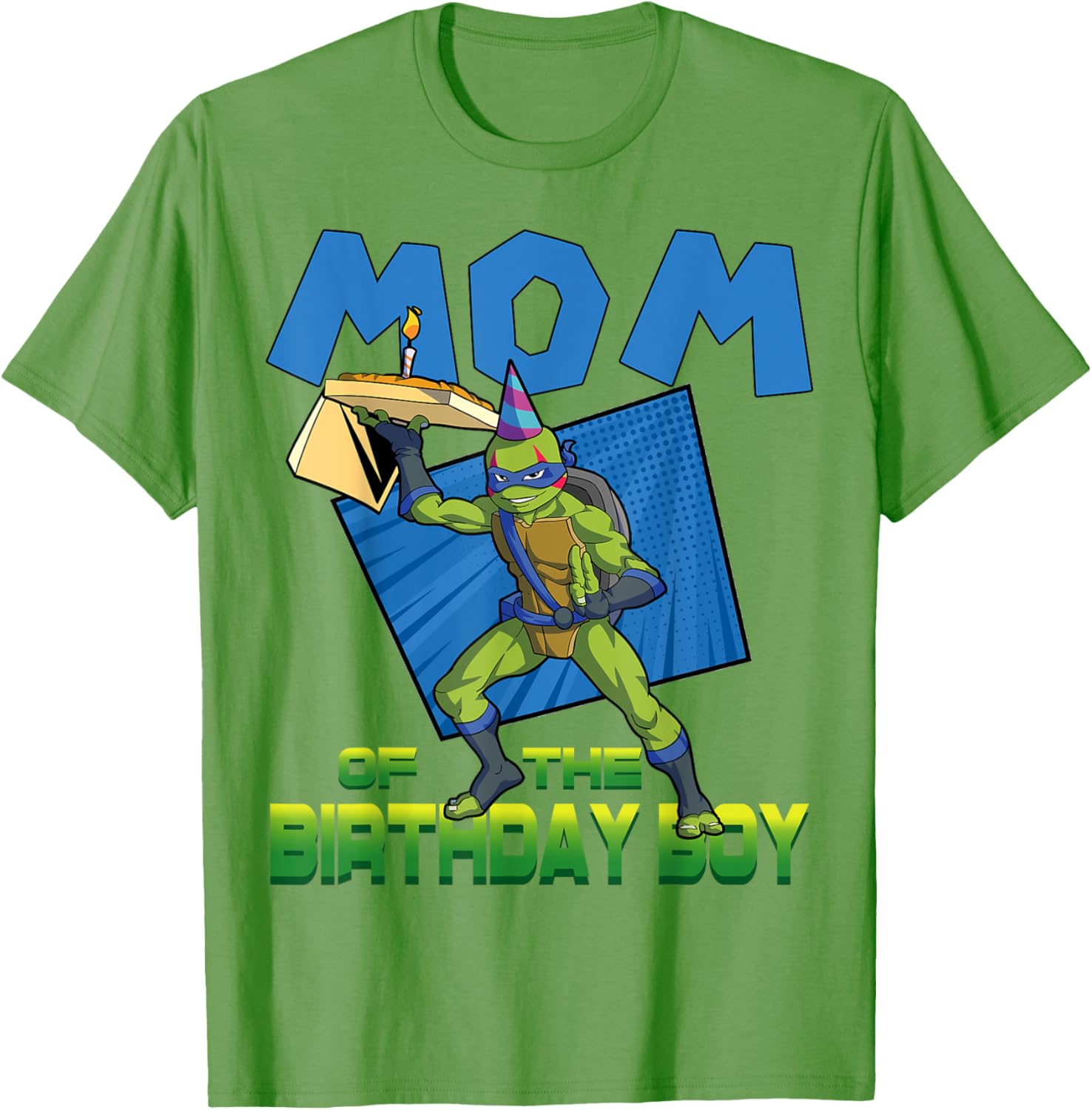 Mademark TMNT Leo Mommy of the Birthday Boy Pizza Party T-Shirt - 13