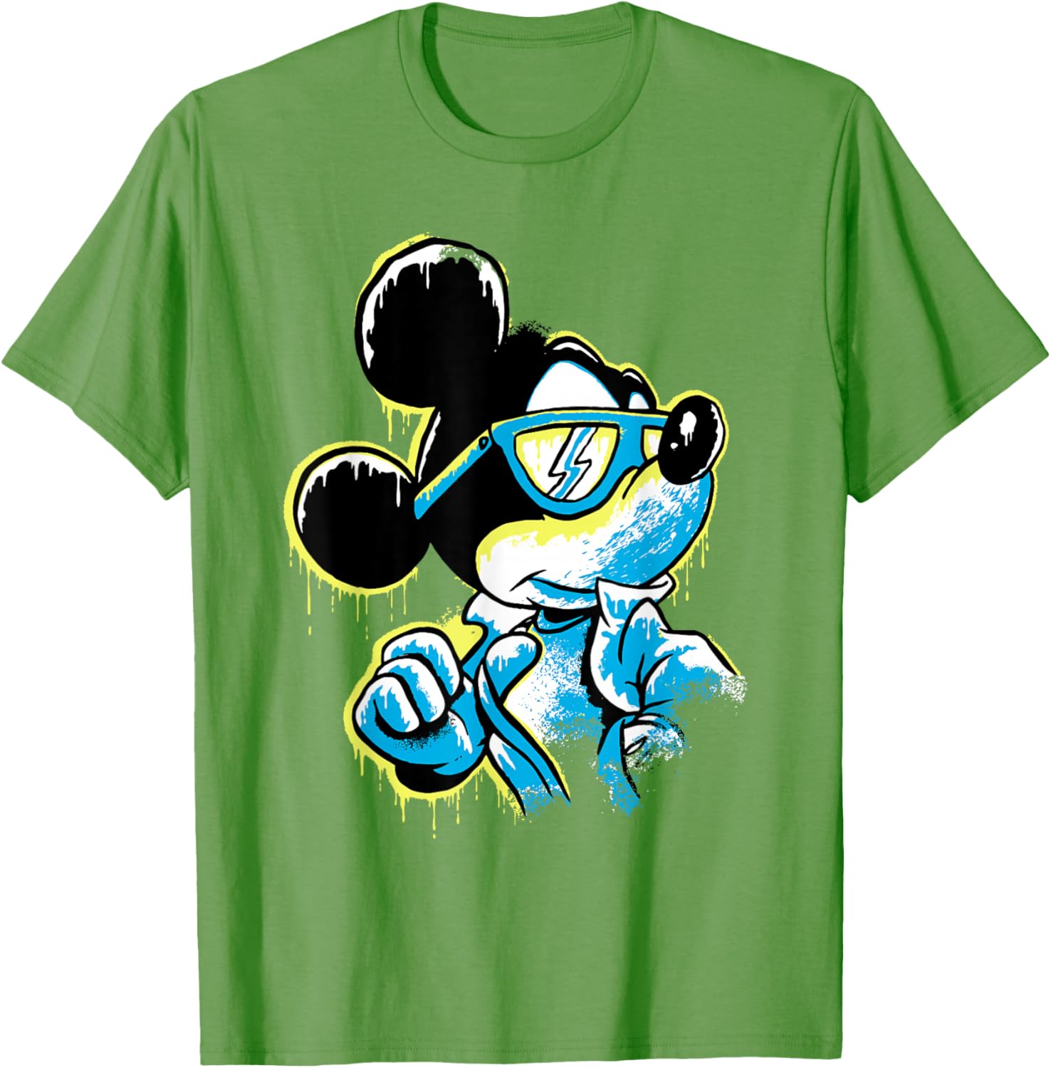 Disney Mickey Mouse Icy Cool Paint Drip T-Shirt for Fun Fashion Lovers - 5