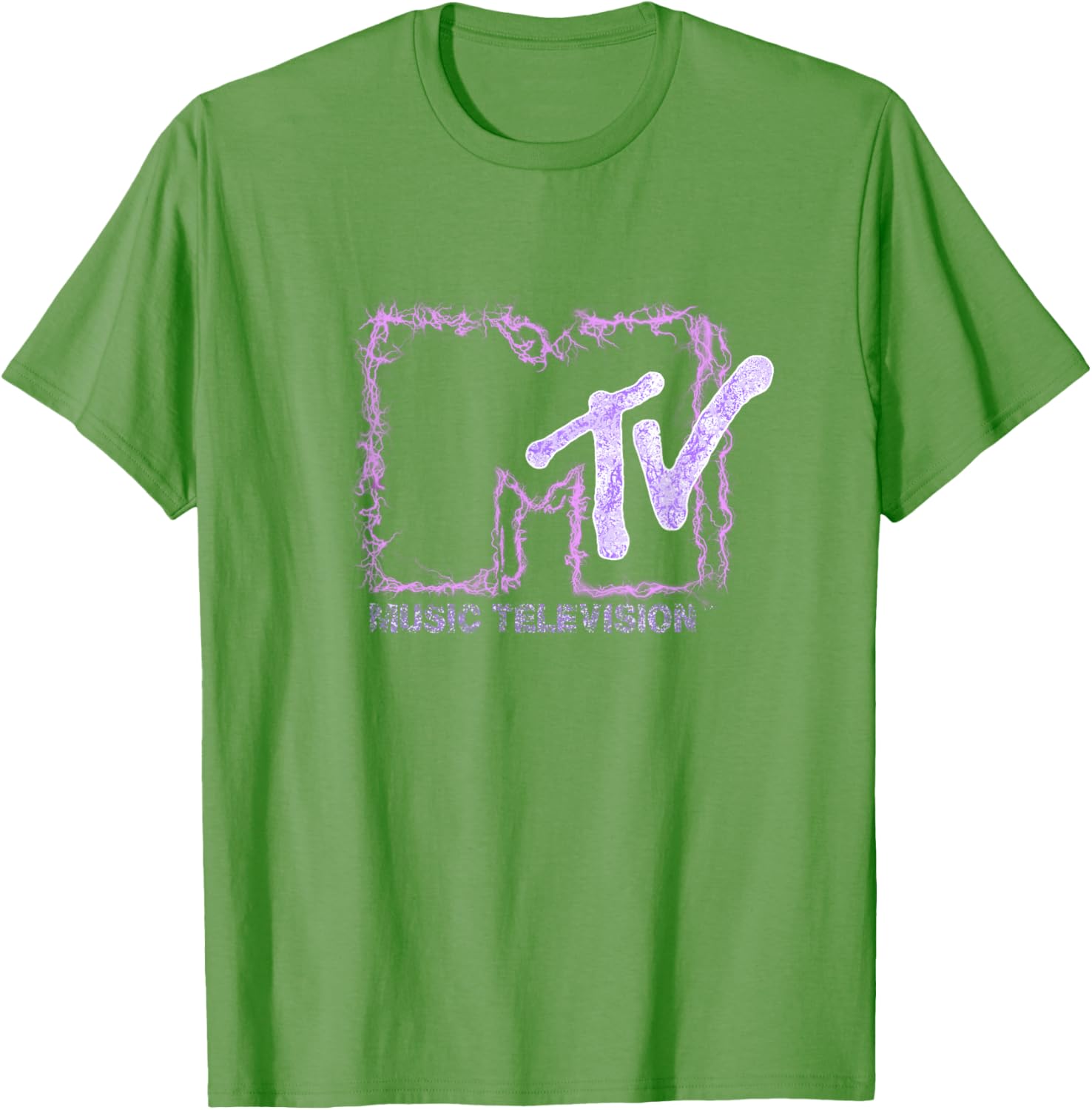 Mademark x MTV Official Logo T-Shirt with Purple Electric Flashes - 15