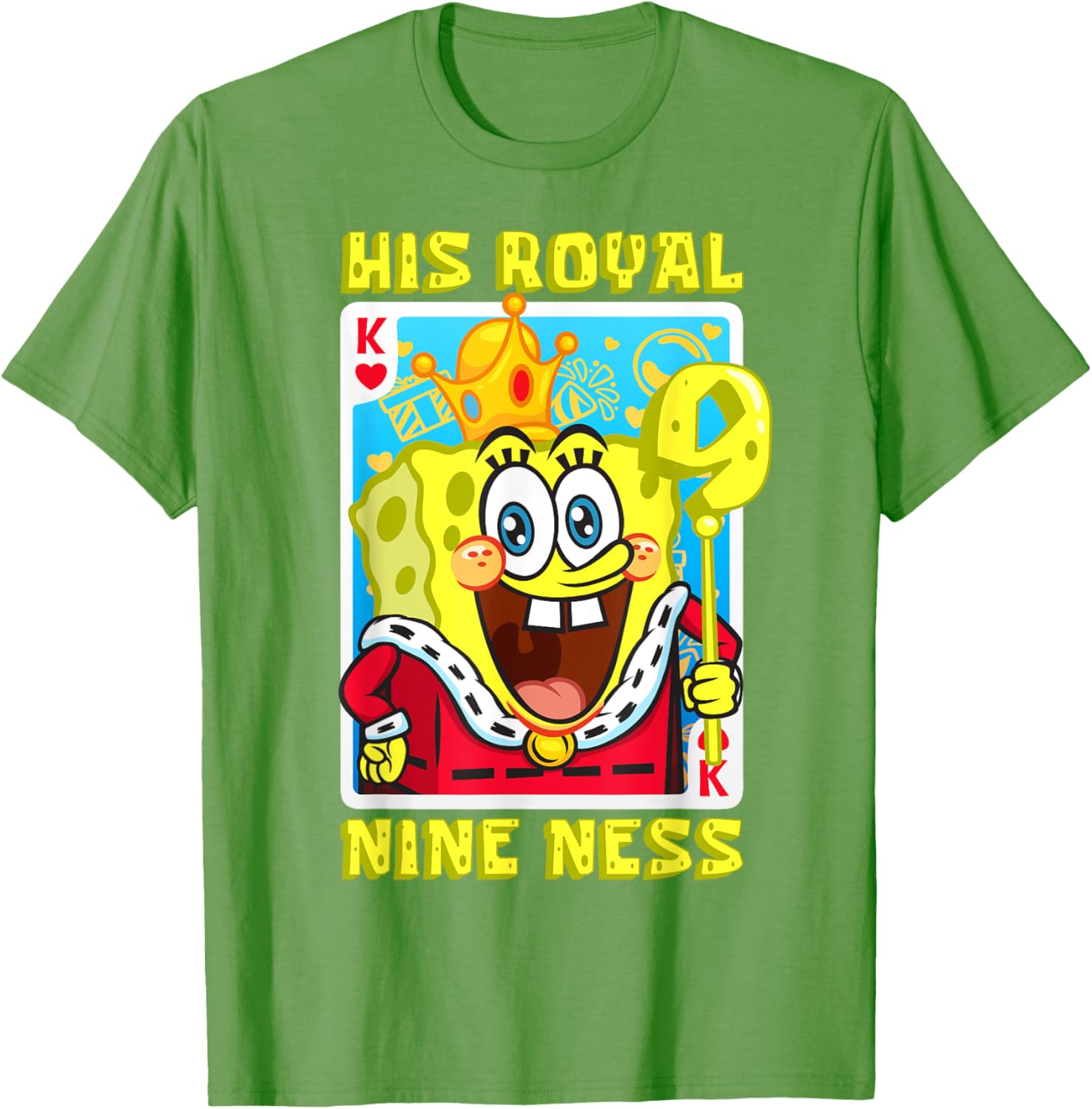 Mademark SpongeBob SquarePants 9th Birthday Gift T-Shirt for Kids - 8