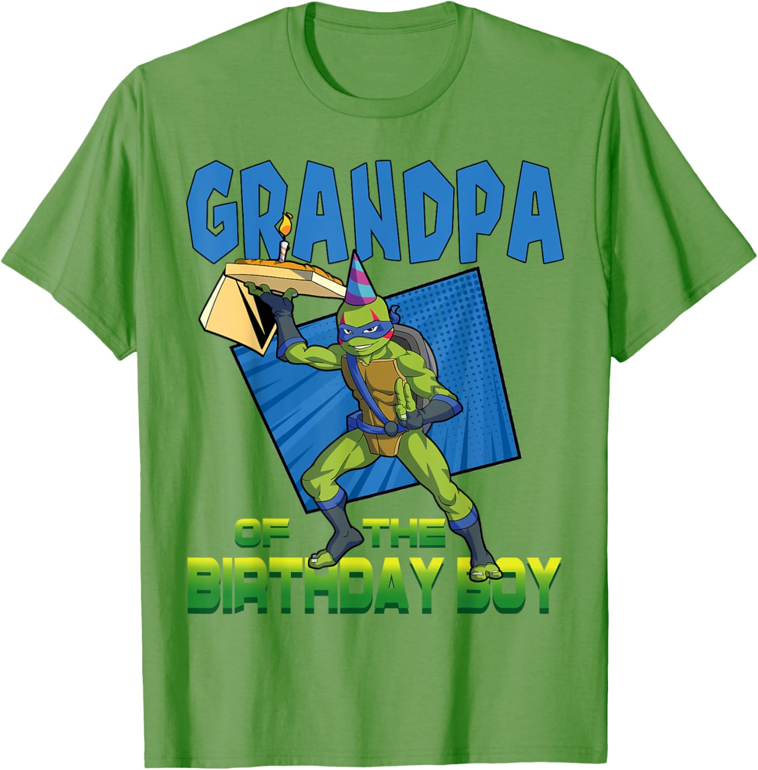 Mademark Teenage Mutant Ninja Turtles Leo Grandpa Pizza Party T-Shirt - 9