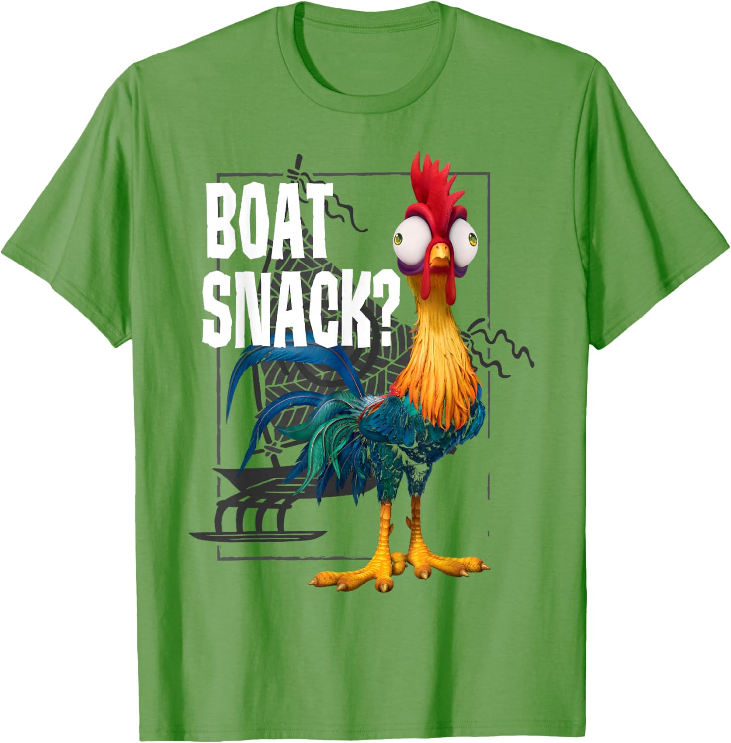 Disney Moana Hei Hei Boat Snack T-Shirt Vintage Style for Fans - 9