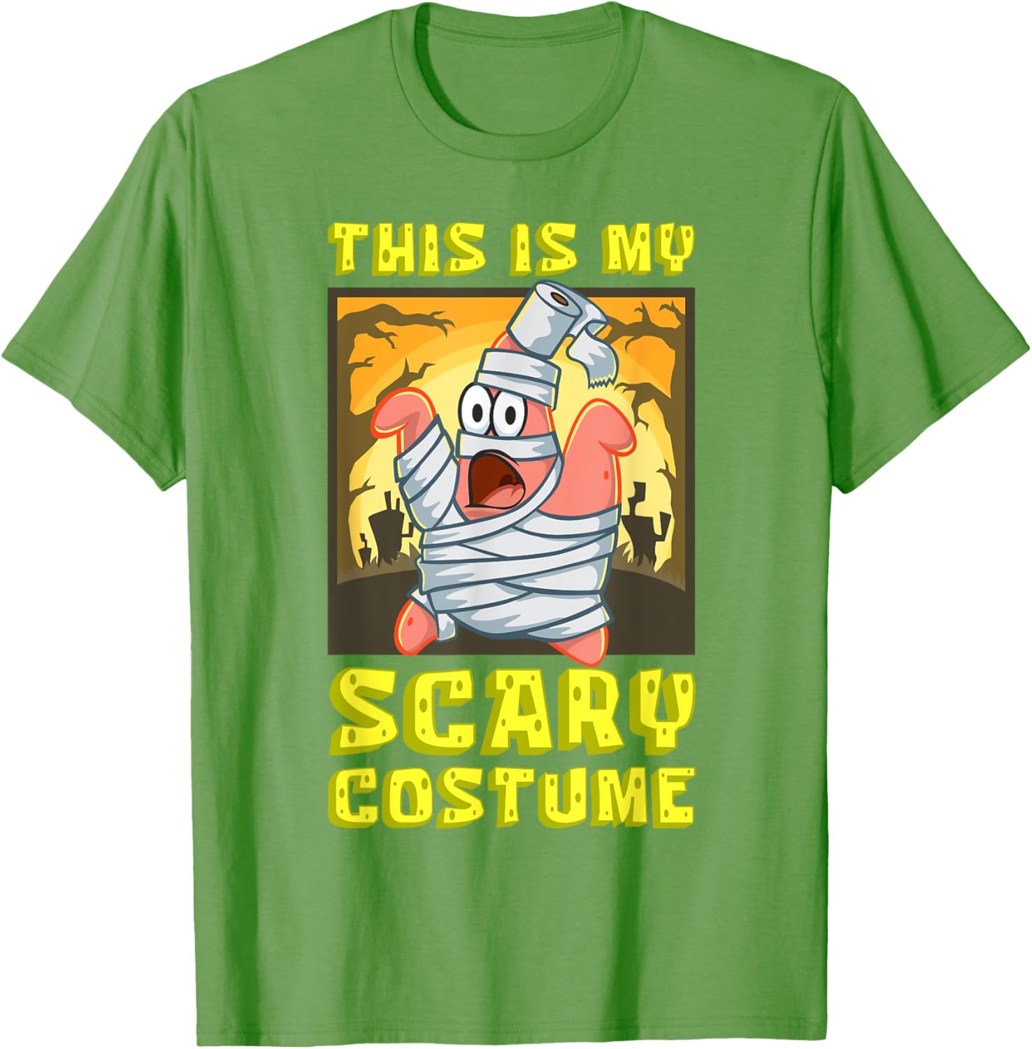 Mademark SpongeBob Halloween Patrick Mummy T-Shirt Fun Costume Apparel - 20