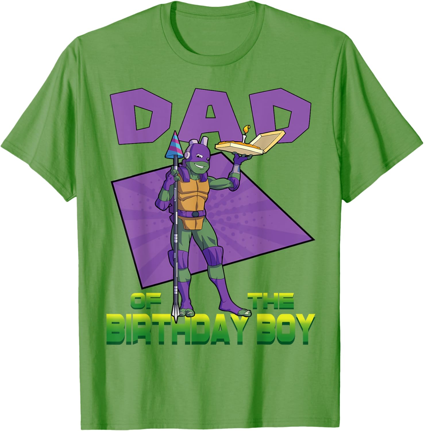 Mademark TMNT Donnie Daddy of the Birthday Boy Pizza Party T-Shirt - 7