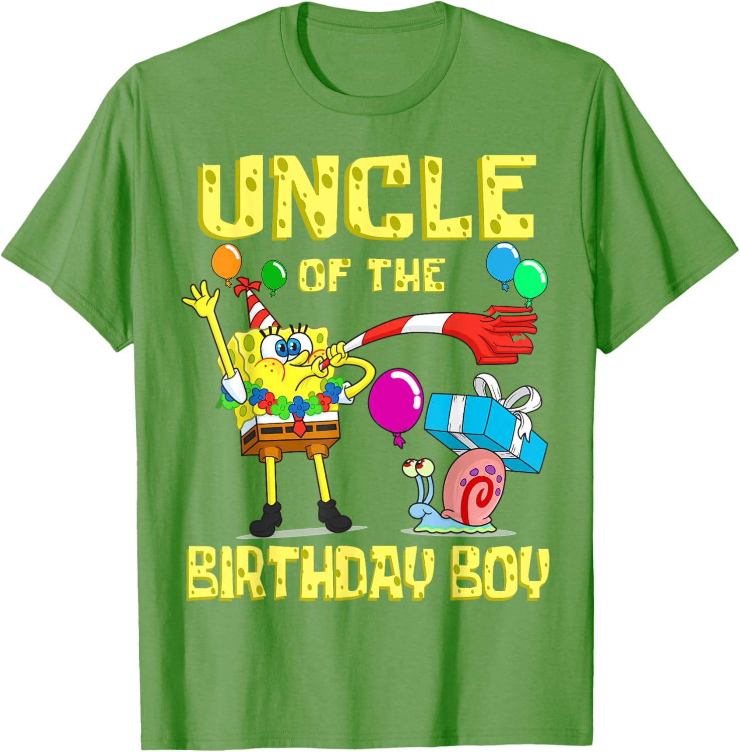 Mademark x SpongeBob SquarePants Birthday Party Uncle T-Shirt for Kids - 17