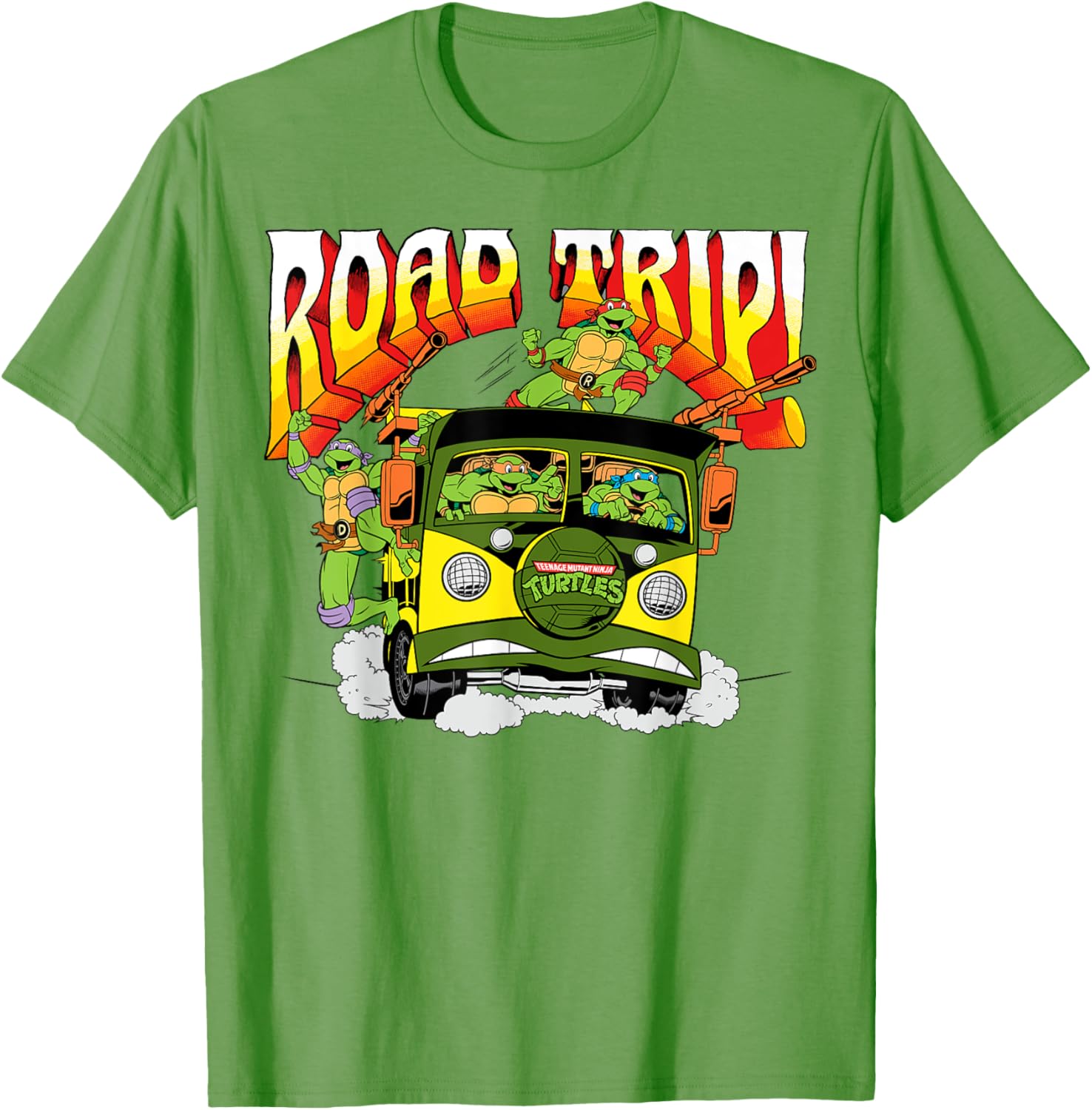 Mademark Teenage Mutant Ninja Turtles Retro Party Wagon T-Shirt - 8