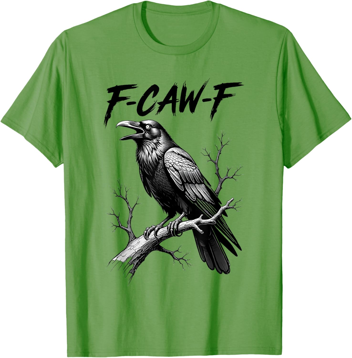 Funny Black Crow Lover T-Shirt - Dark Humor Black Bird Design - 10
