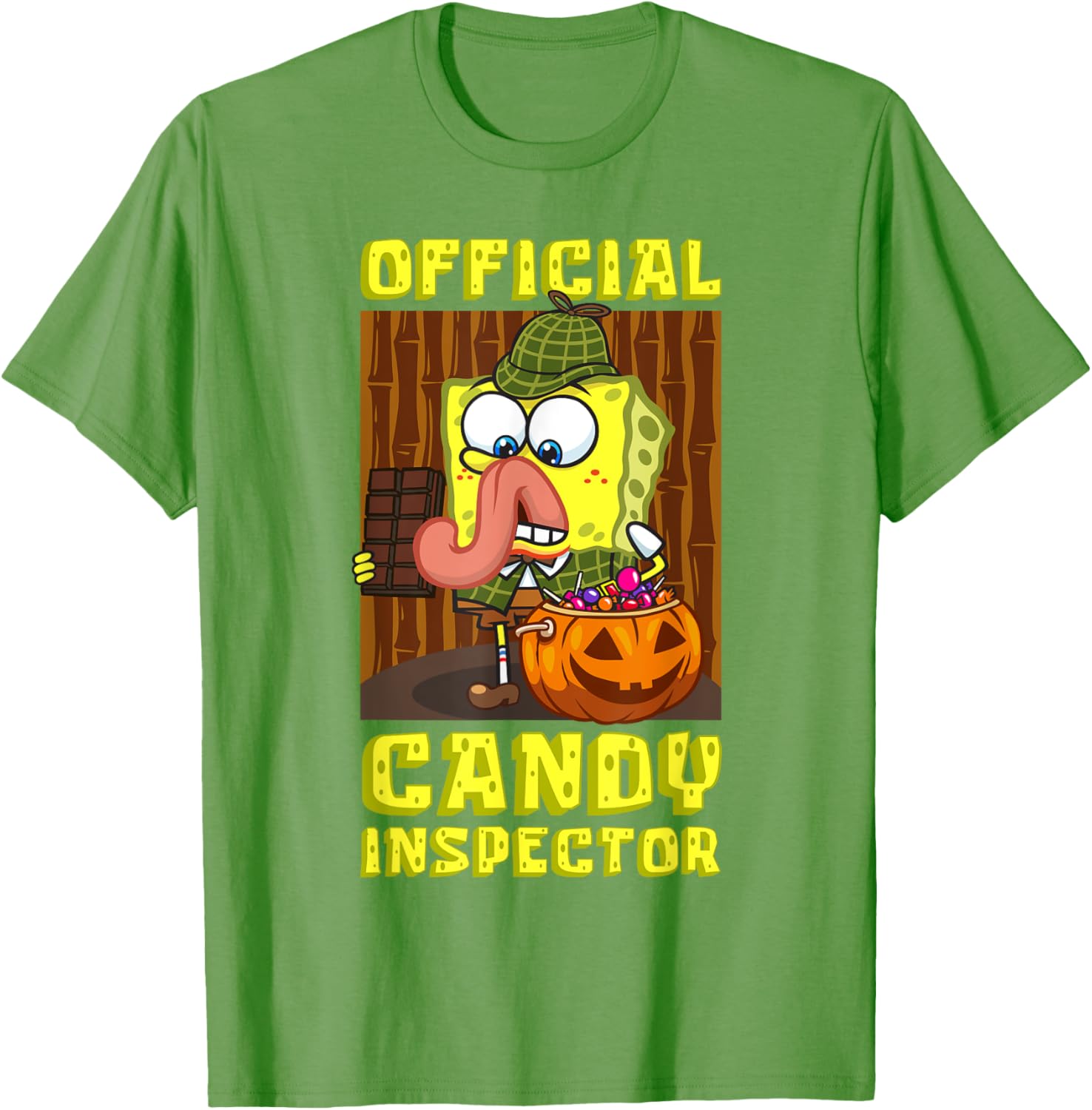 Mademark SpongeBob SquarePants Halloween Candy Inspector Fun T-Shirt - 19